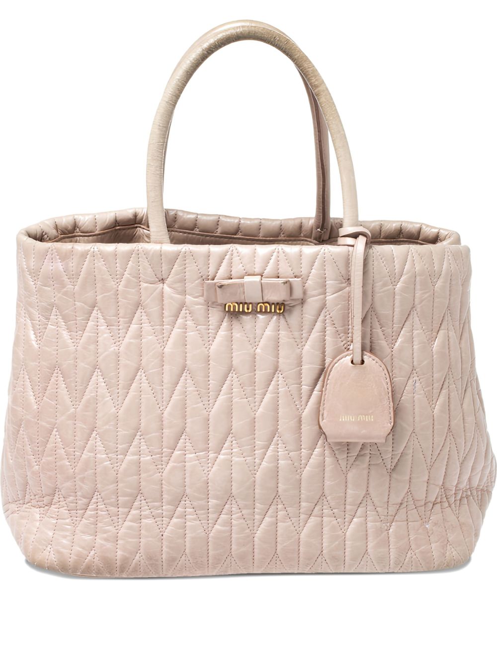 Miu Miu matelassé leather tote bag