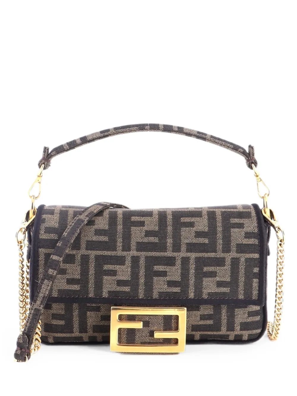 Baguette NM Bag Zucca Canvas Mini crossbody bag