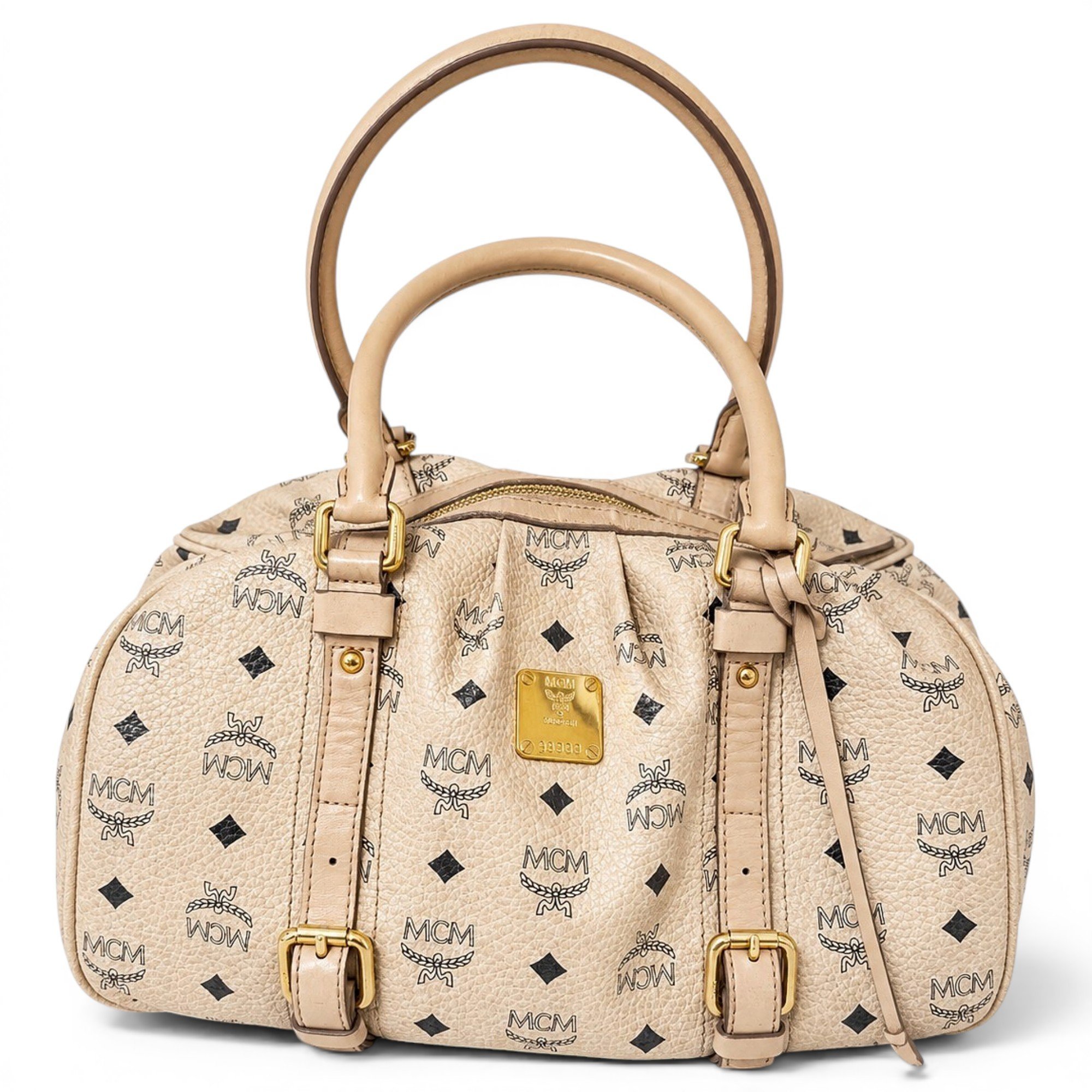 Boston leather handbag