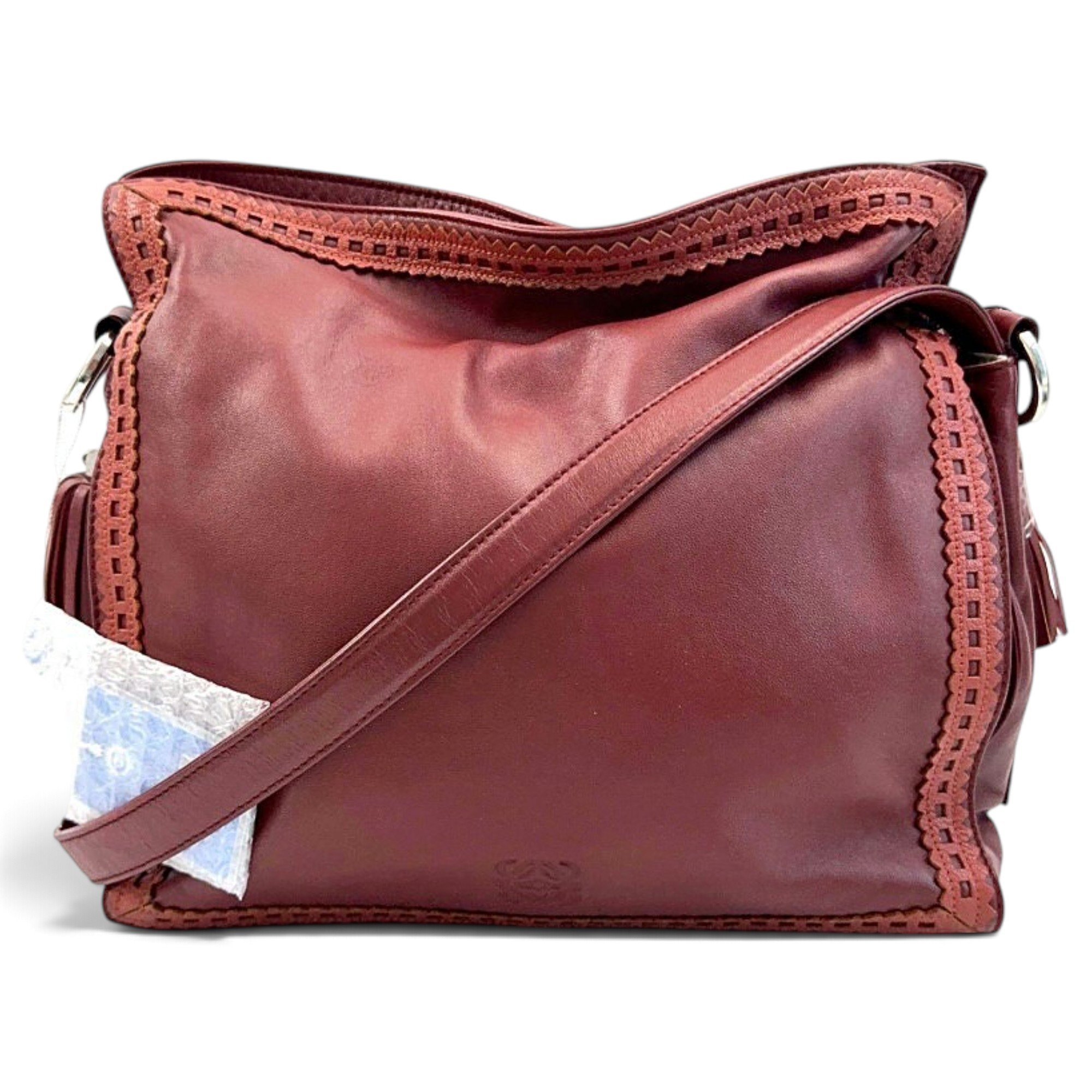 Flamenco leather handbag