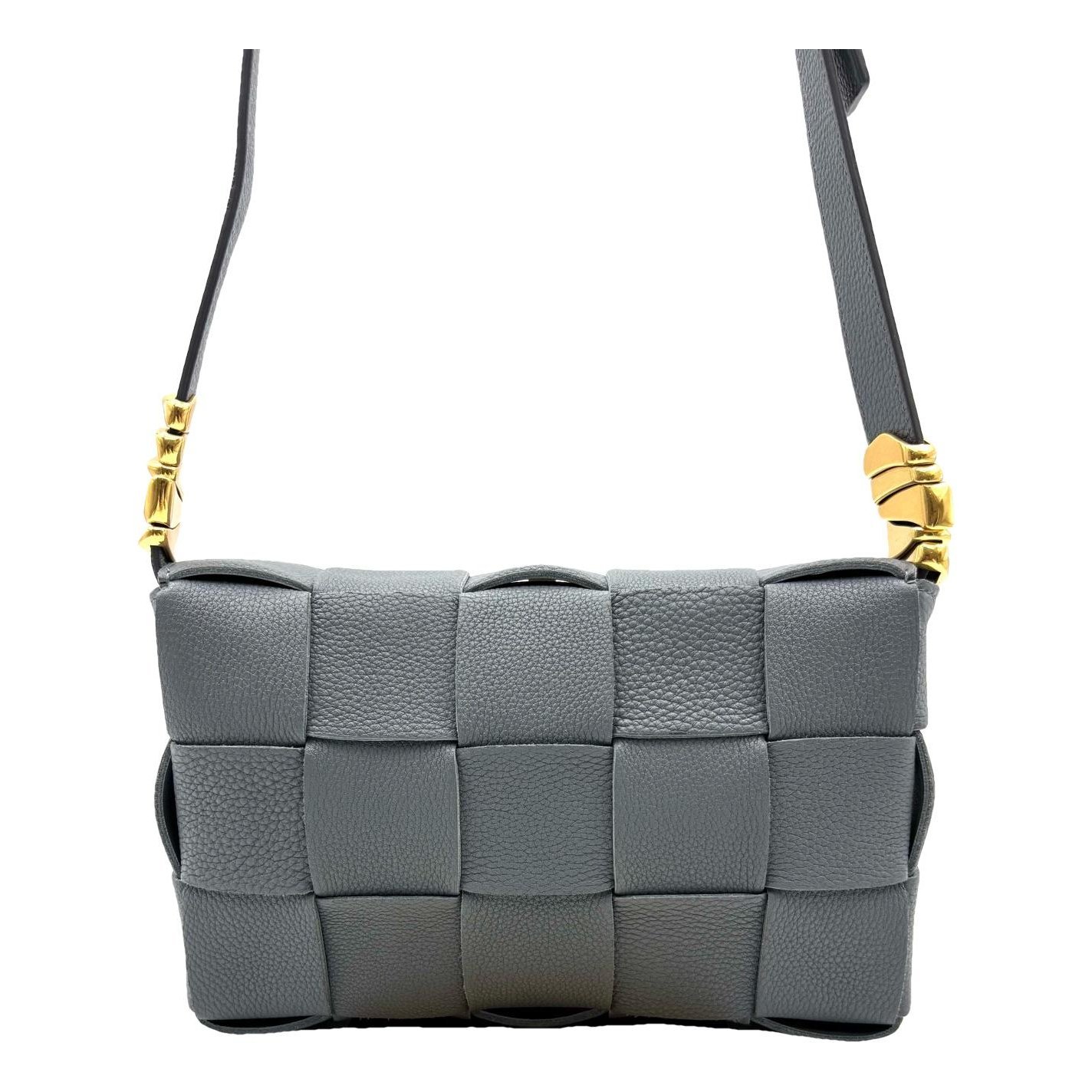 Cassette leather handbag