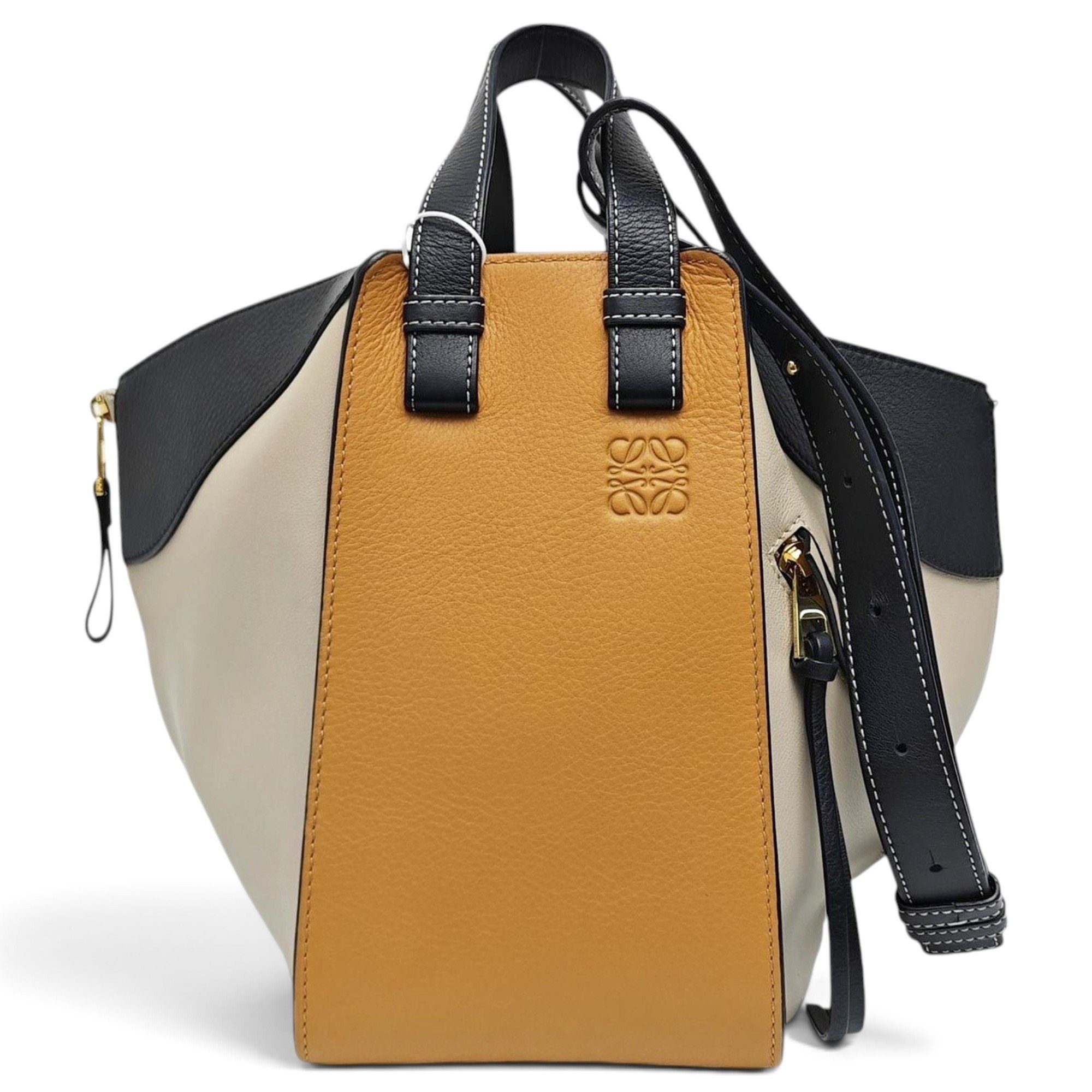 Hammock leather handbag