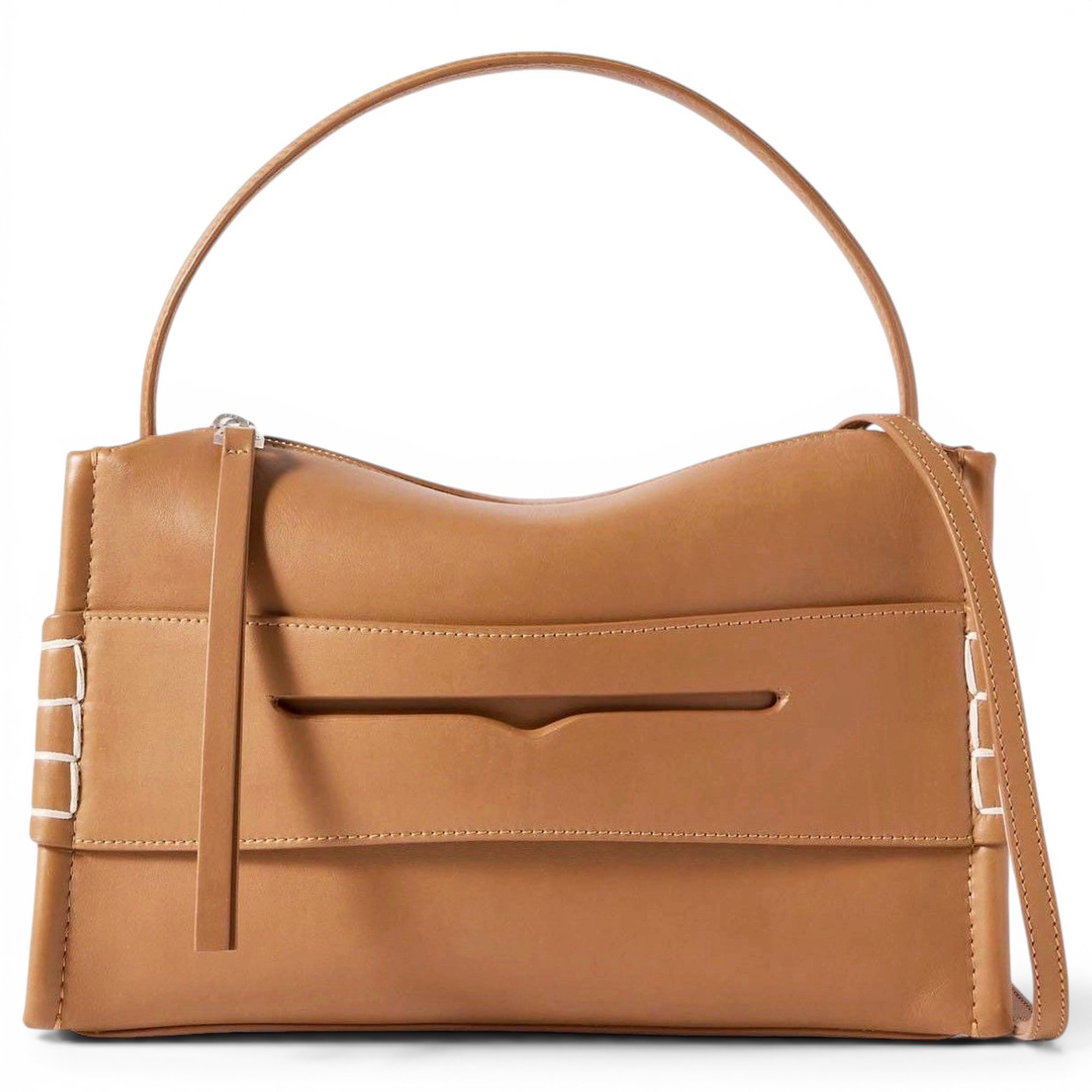 Loafer leather handbag