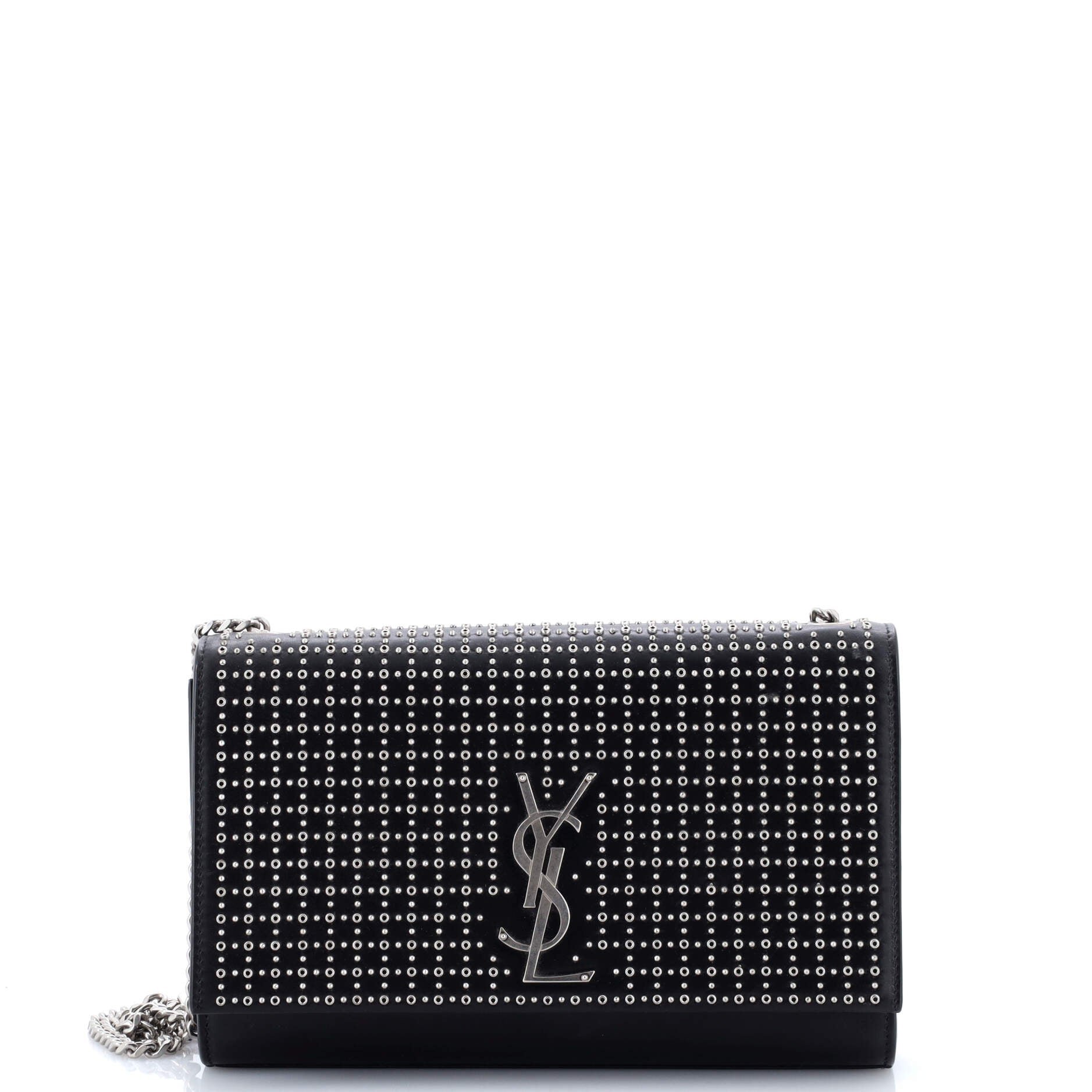 Saint Laurent Classic Monogram Crossbody Bag Studded Leather Medium