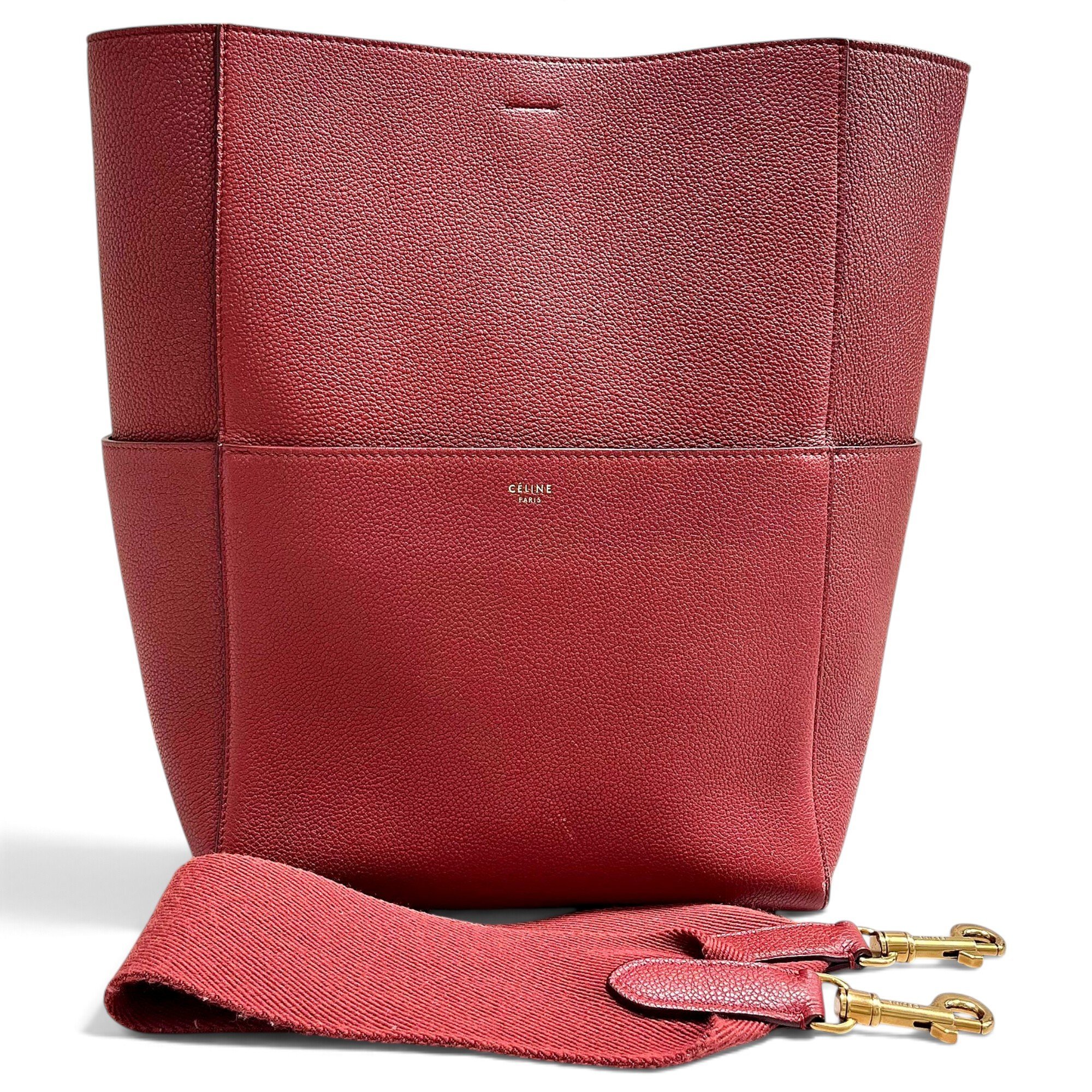 Seau Sangle leather handbag