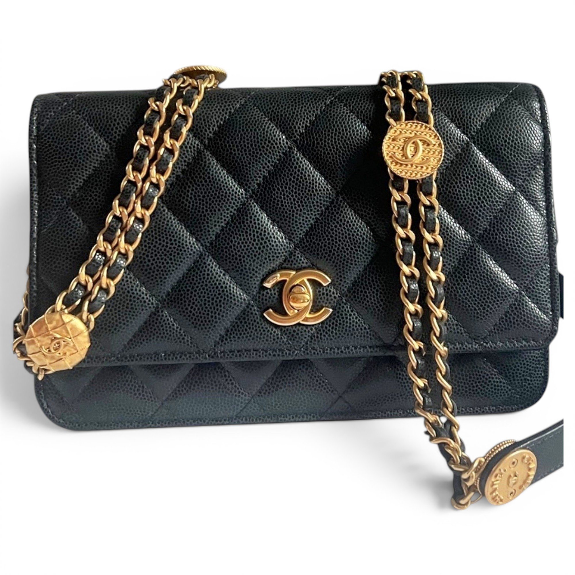 Wallet On Chain Timeless/Classique leather crossbody bag