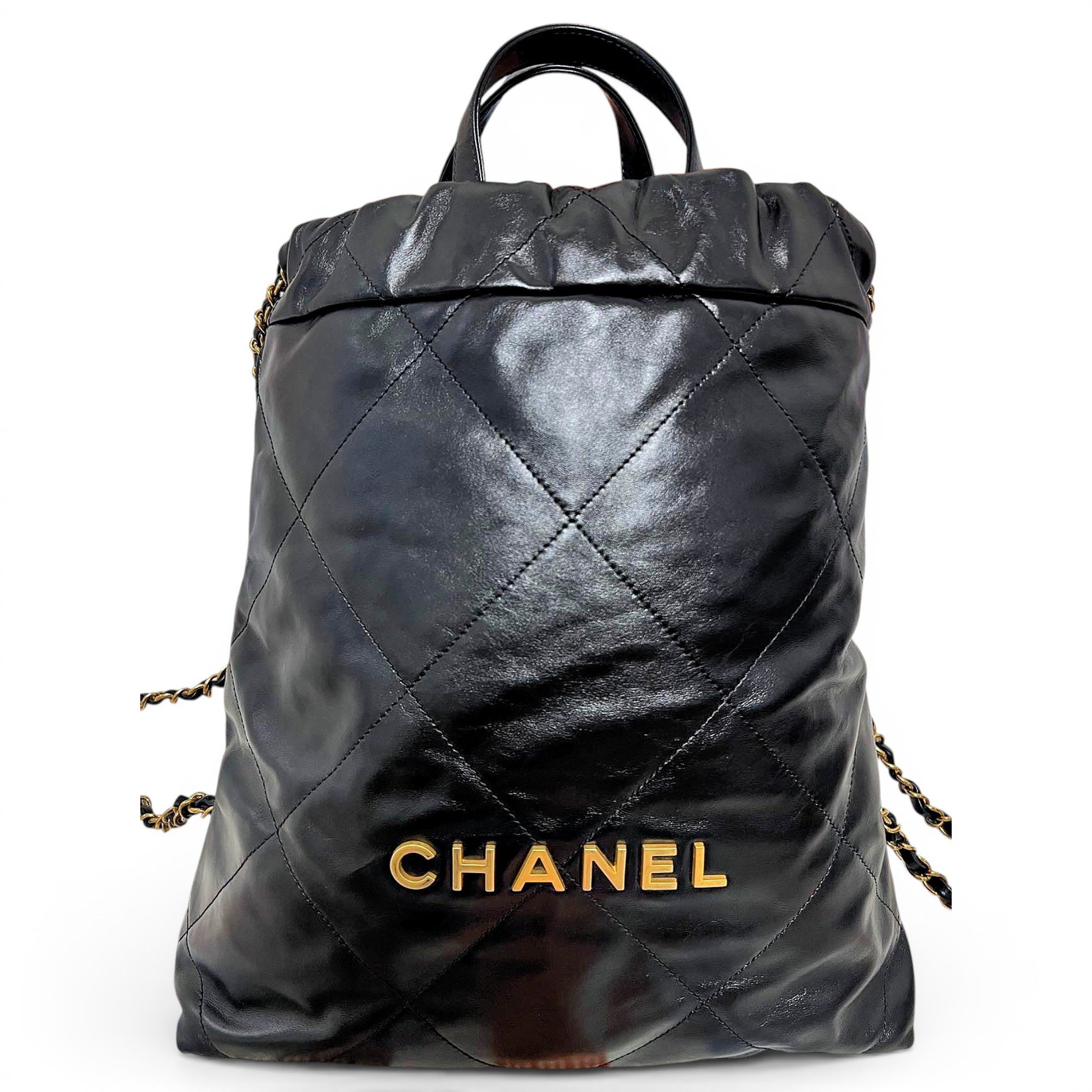 Chanel 22 leather backpack