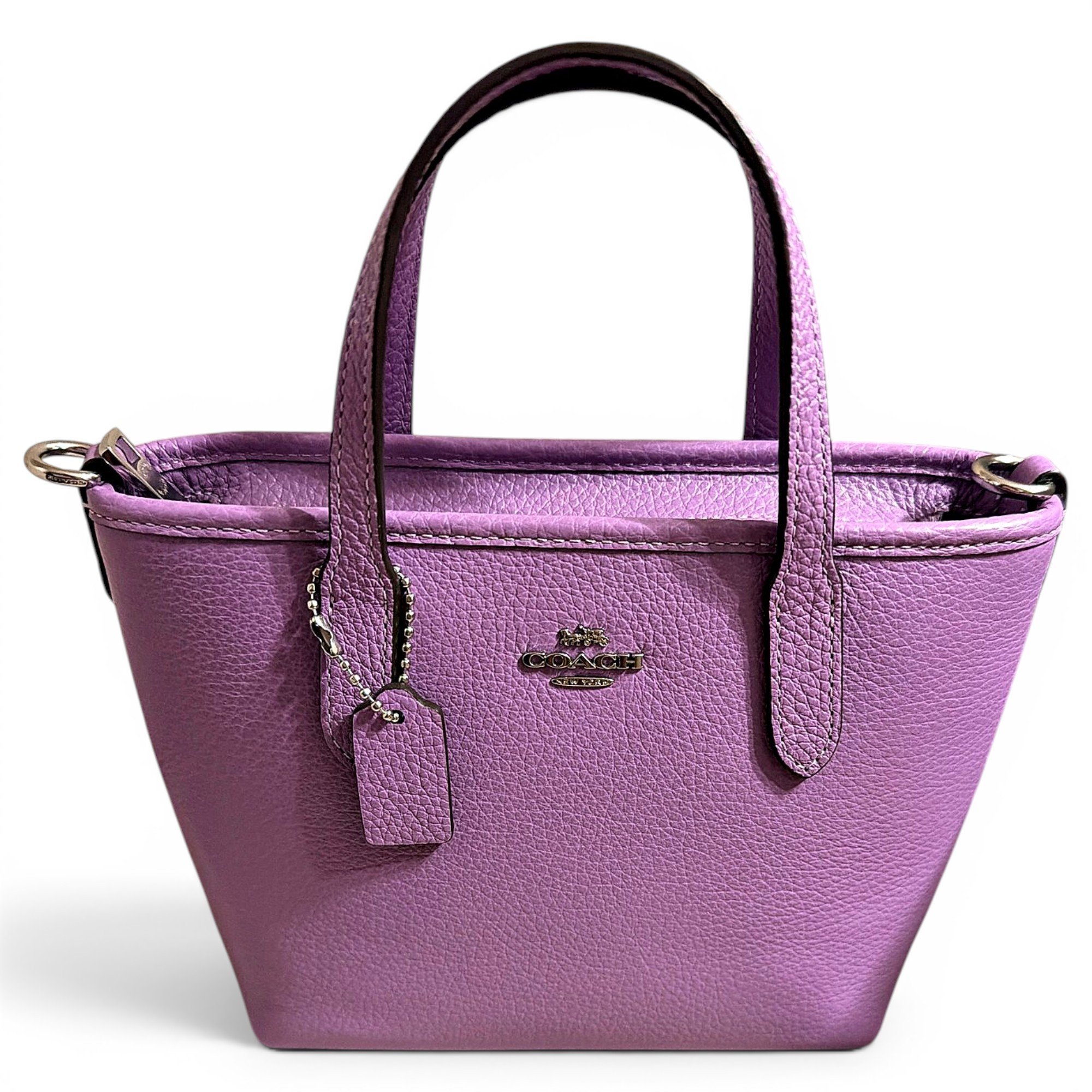 CITY ZIP TOTE leather tote