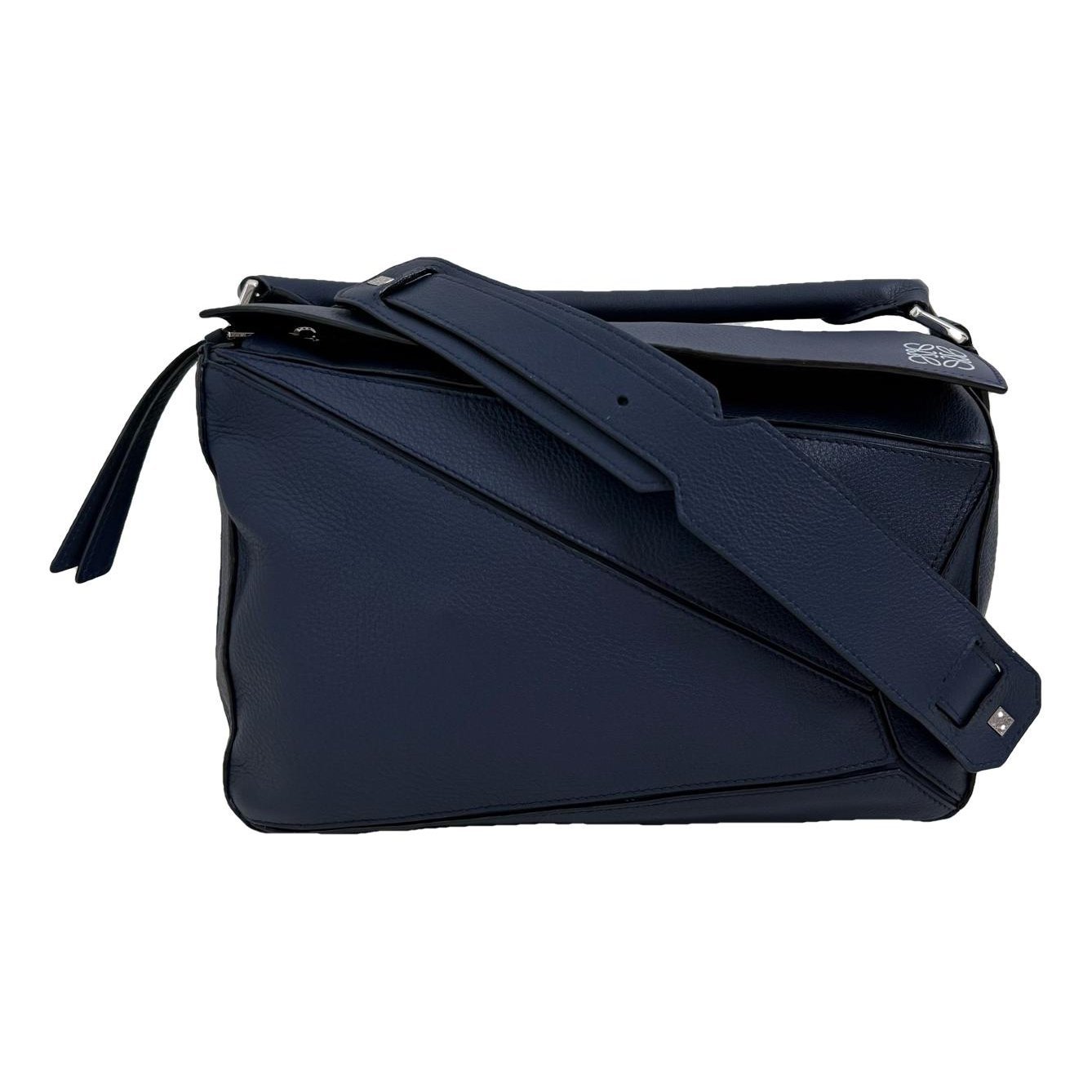 Puzzle leather handbag
