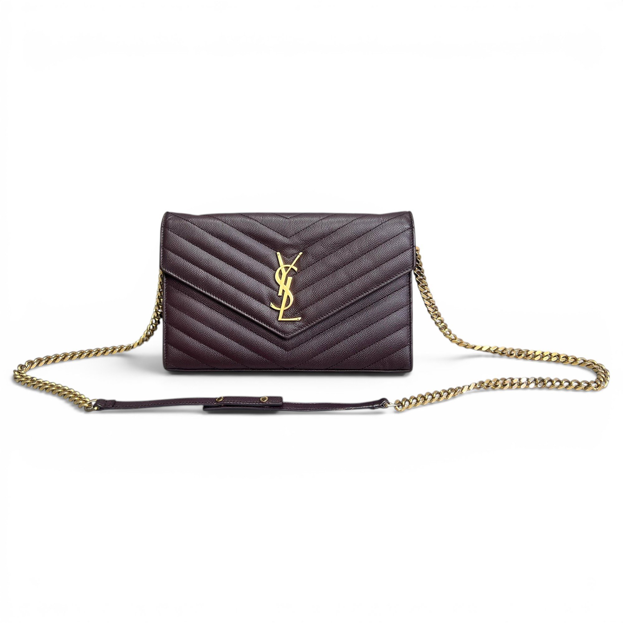 Portefeuille enveloppe leather crossbody bag