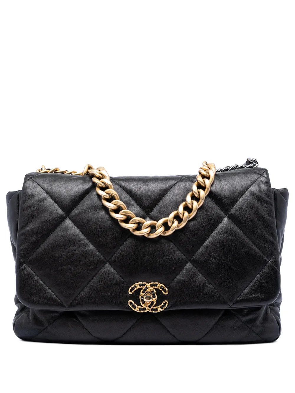 2019 Maxi Lambskin 19 Flap satchel