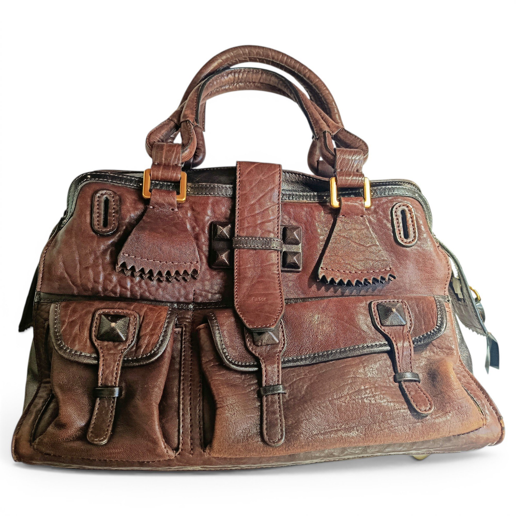 Leather handbag