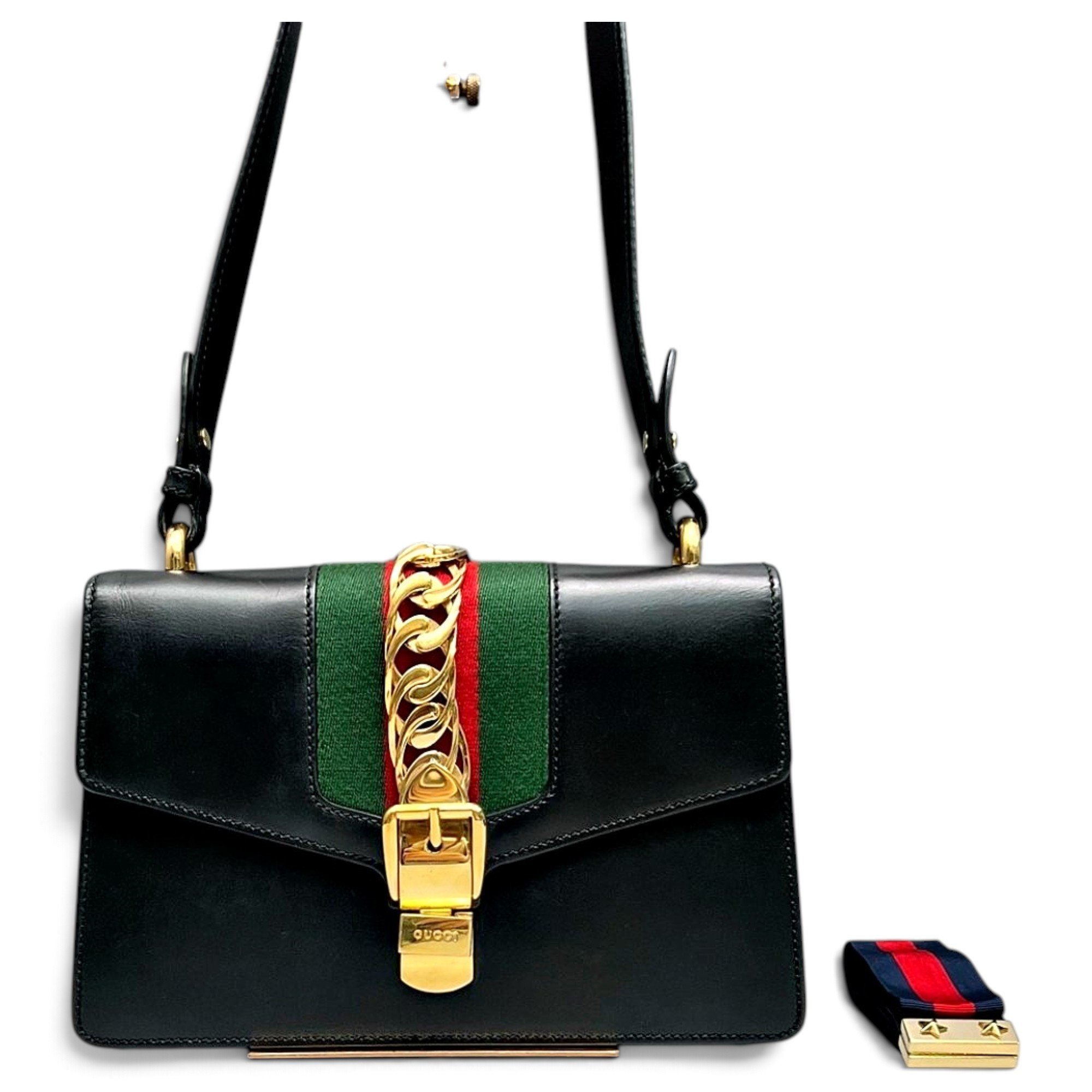 Sylvie Flap Chain leather handbag