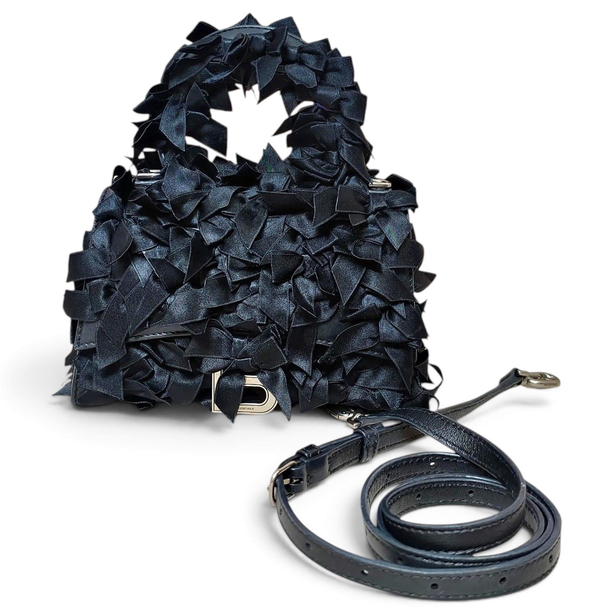 Balenciaga Hourglass silk handbag