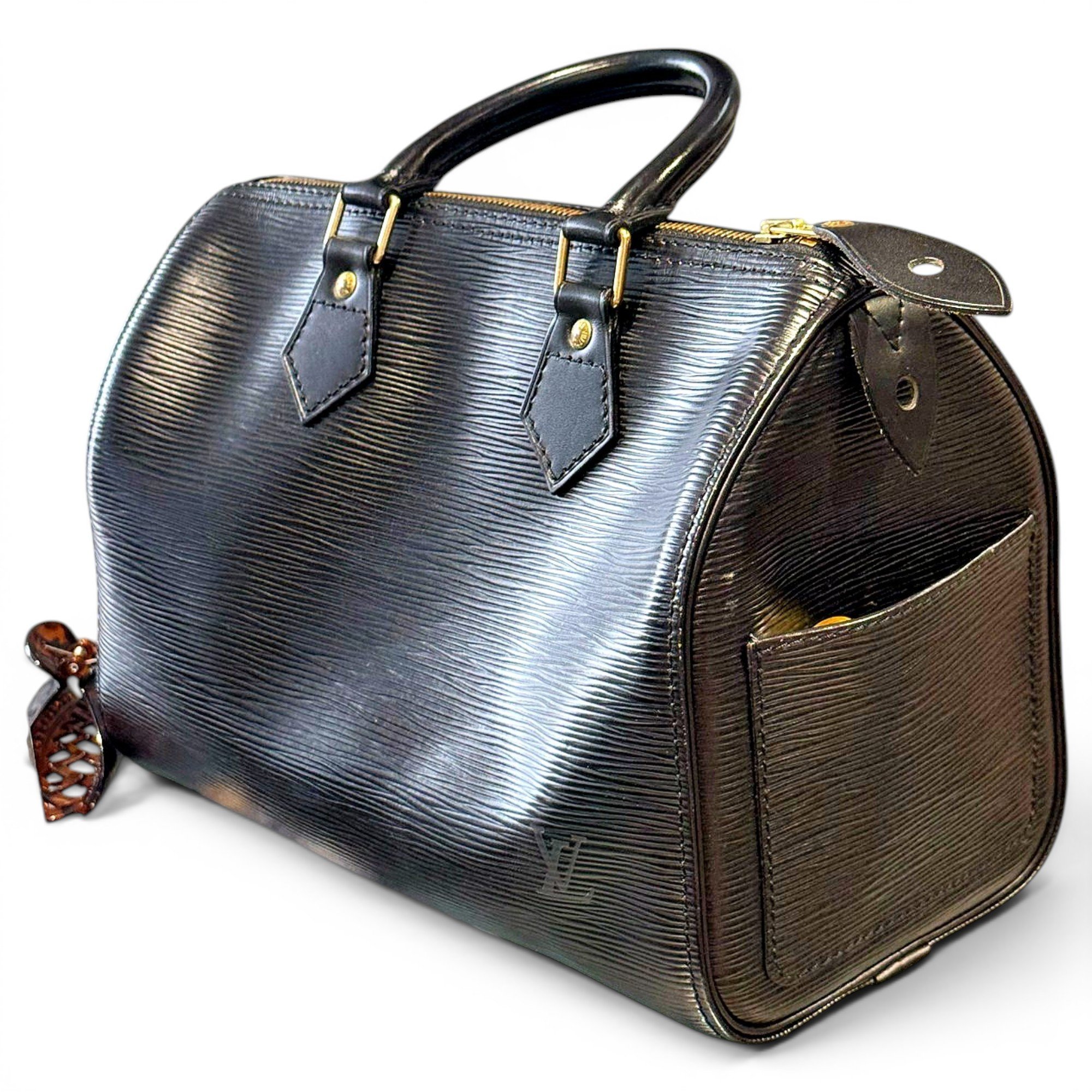 Speedy leather handbag