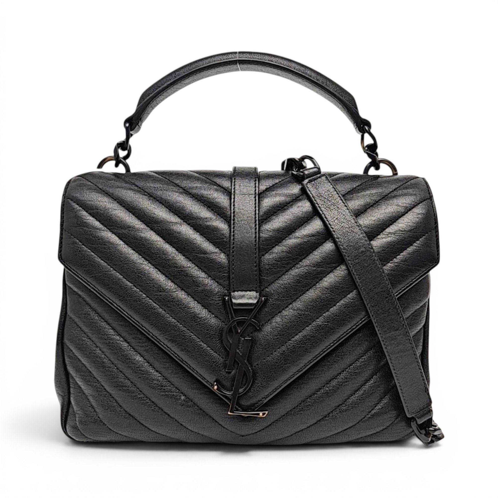 Collége monogramme leather handbag