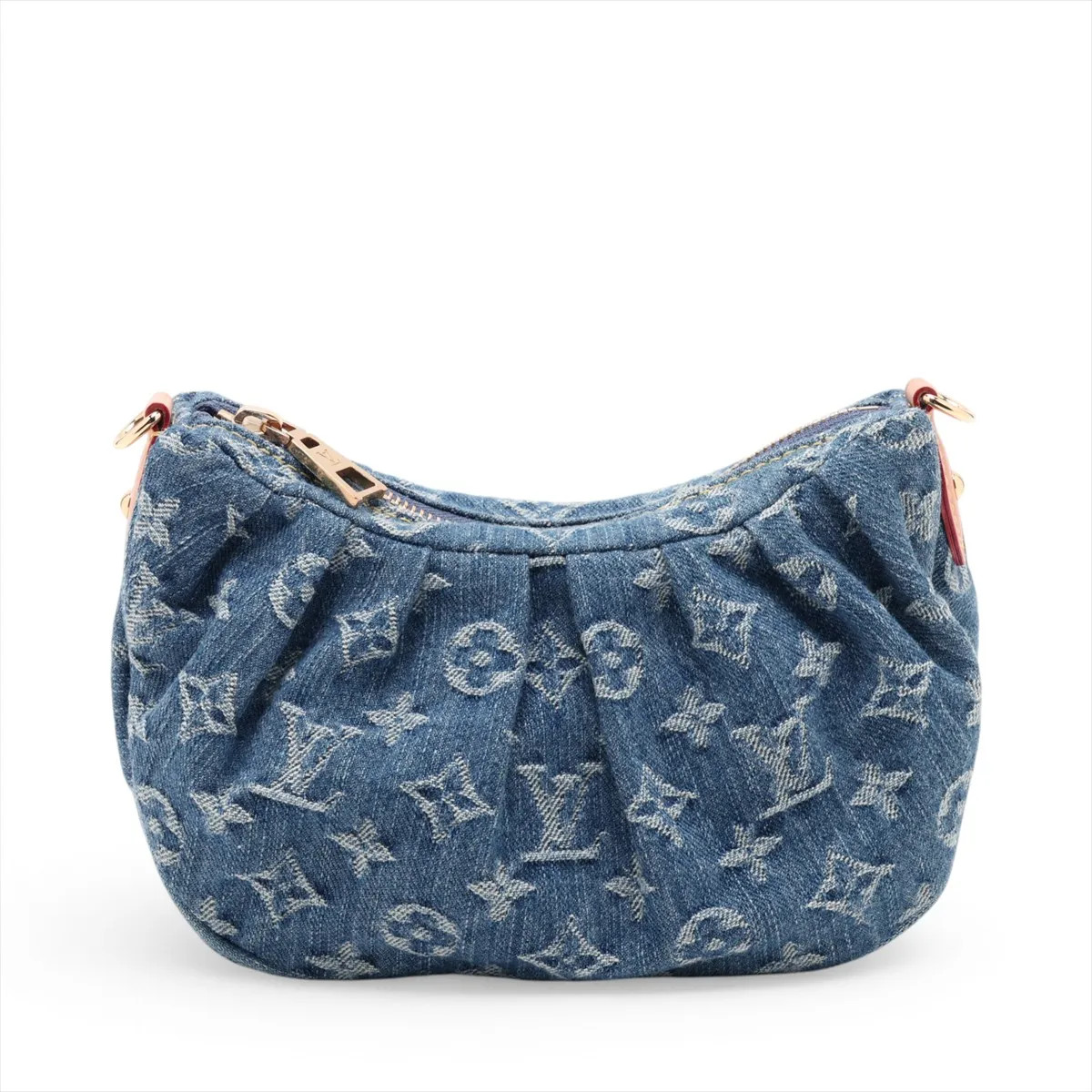 Louis Vuitton Monogram Denim Pochette Ballet M13571 Blue There was an RFID respo