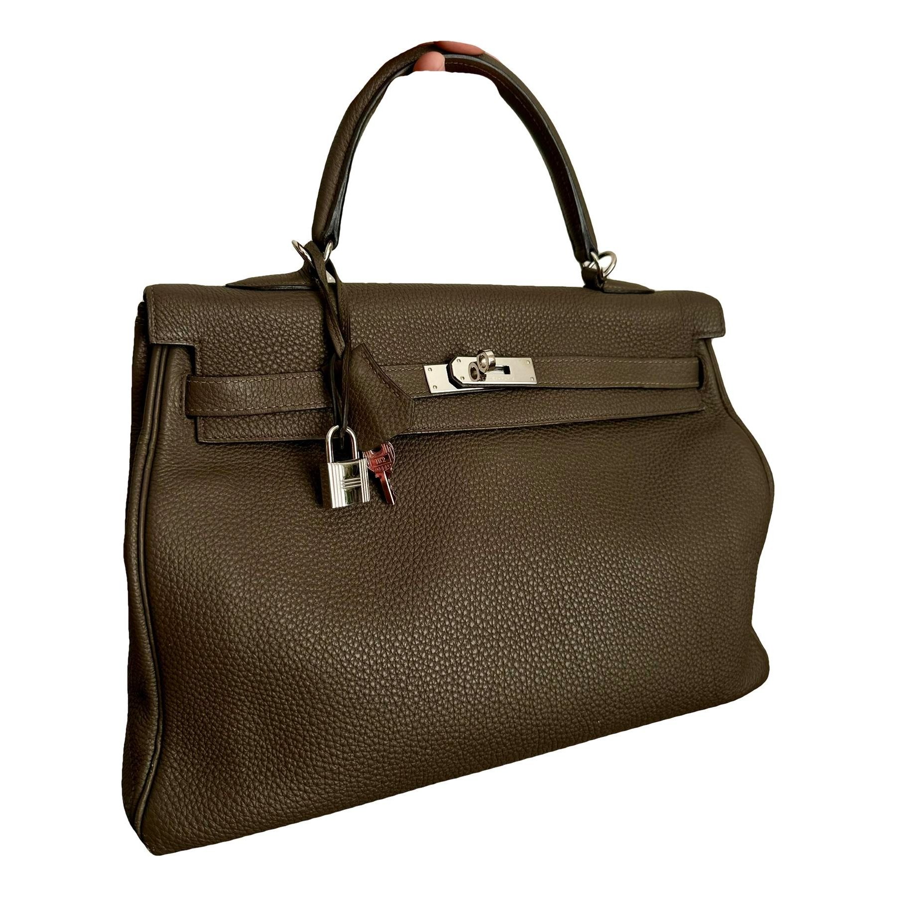 Hermes Kelly 35 Handbag Etain 2013