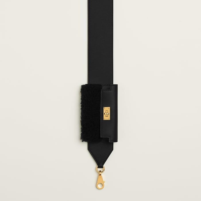 Noir Kelly Pocket Pluch Bag Strap