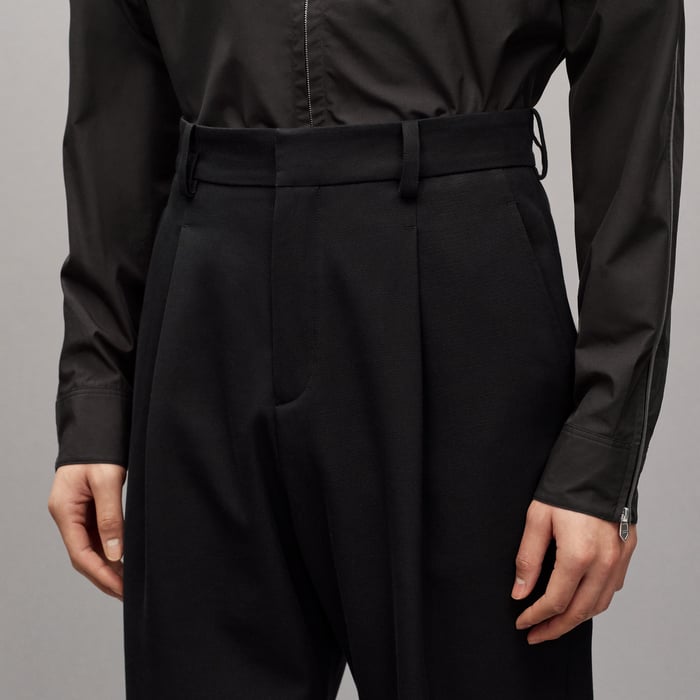 Noir Pleated Palerme Pants