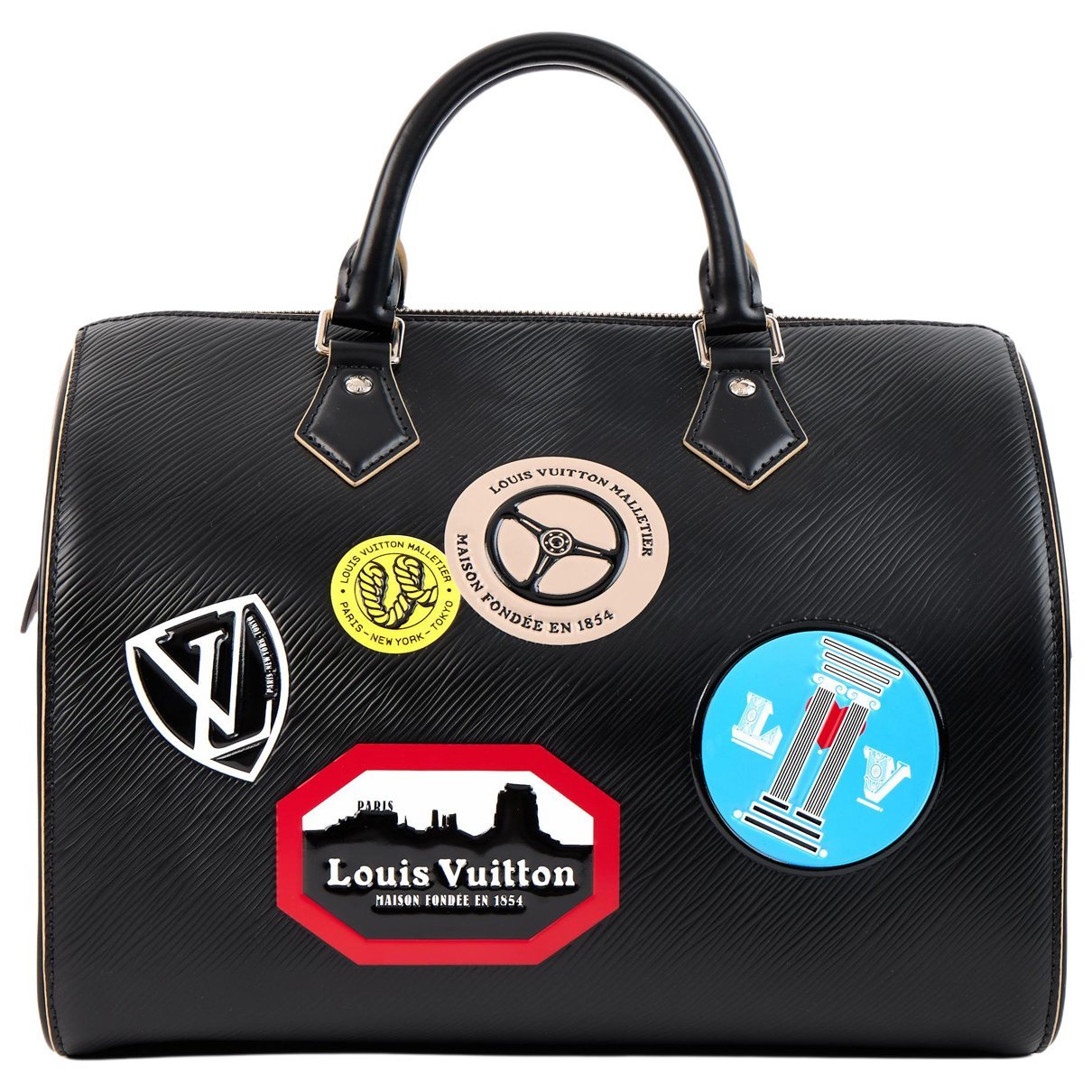 Speedy leather handbag