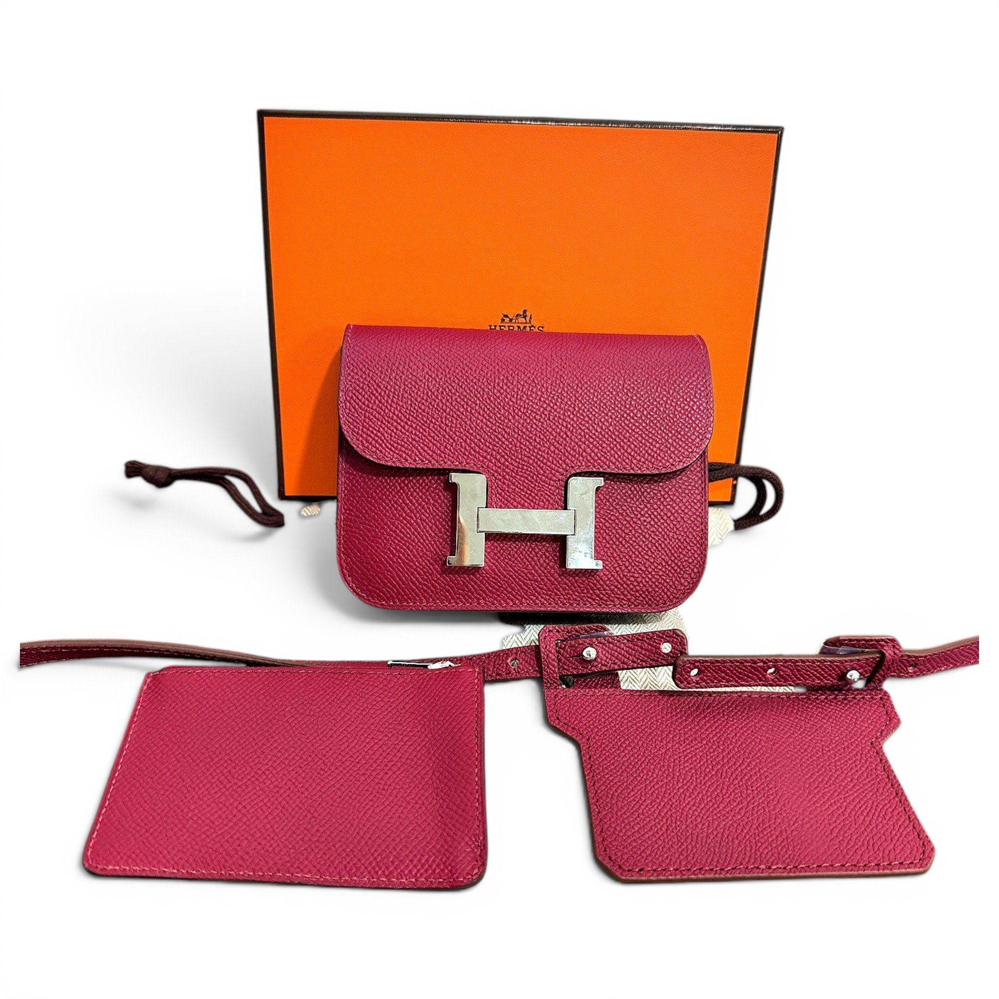 Constance leather clutch bag