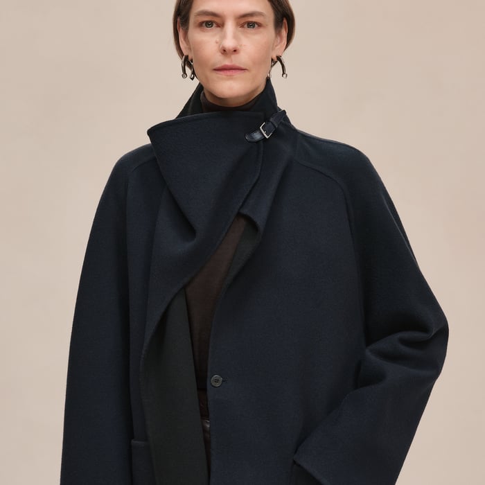 Bleu Noir Cashmere Coat