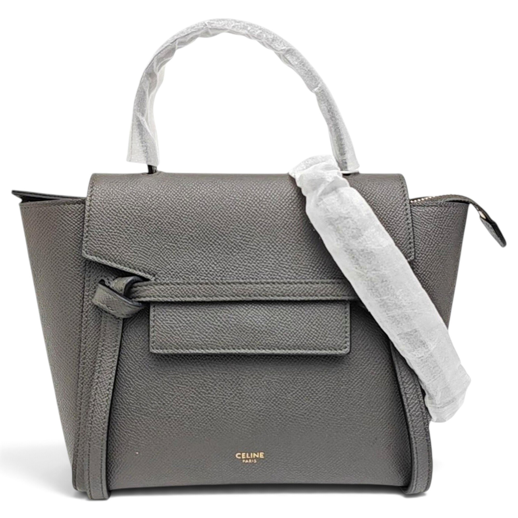 Belt leather handbag