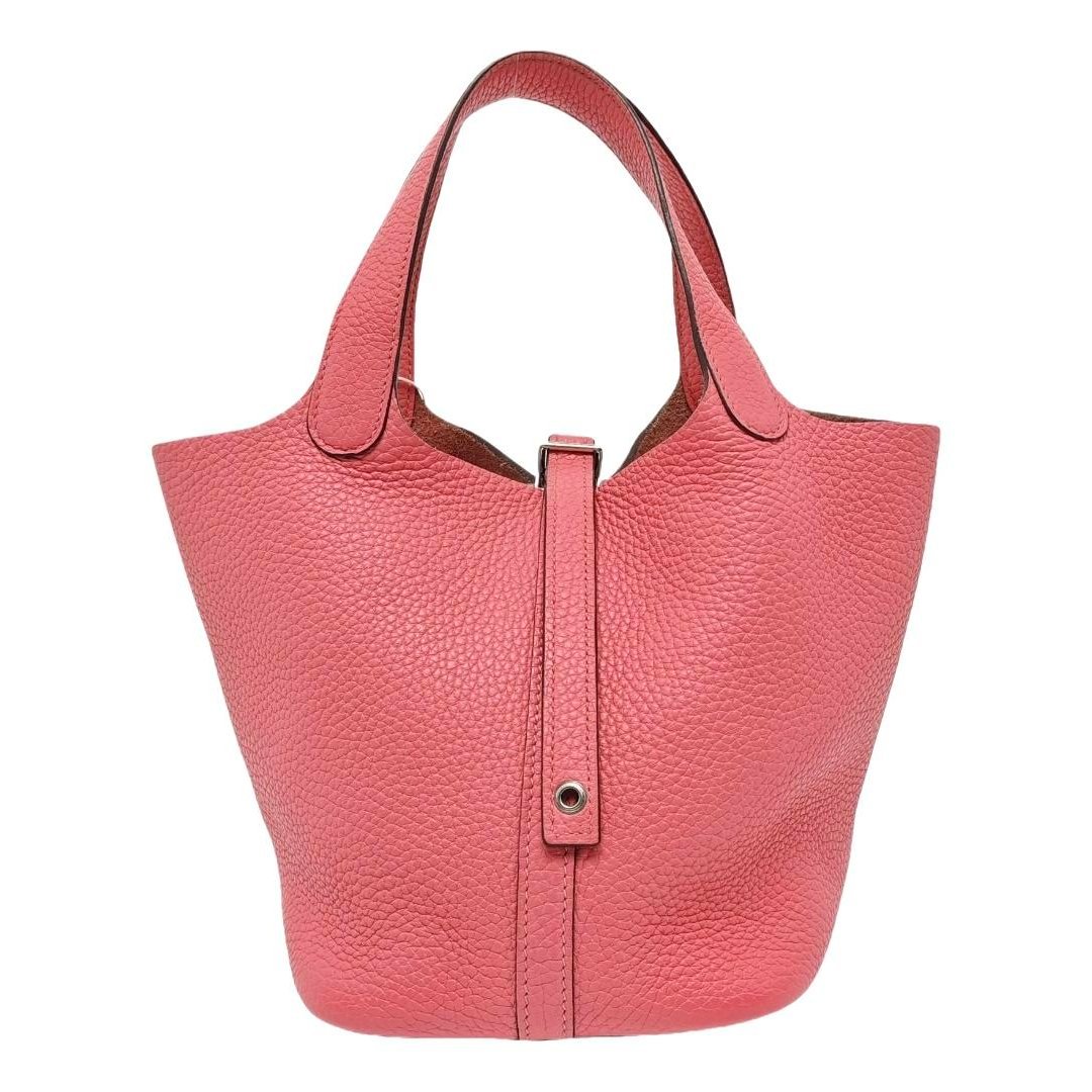 Picotin leather tote