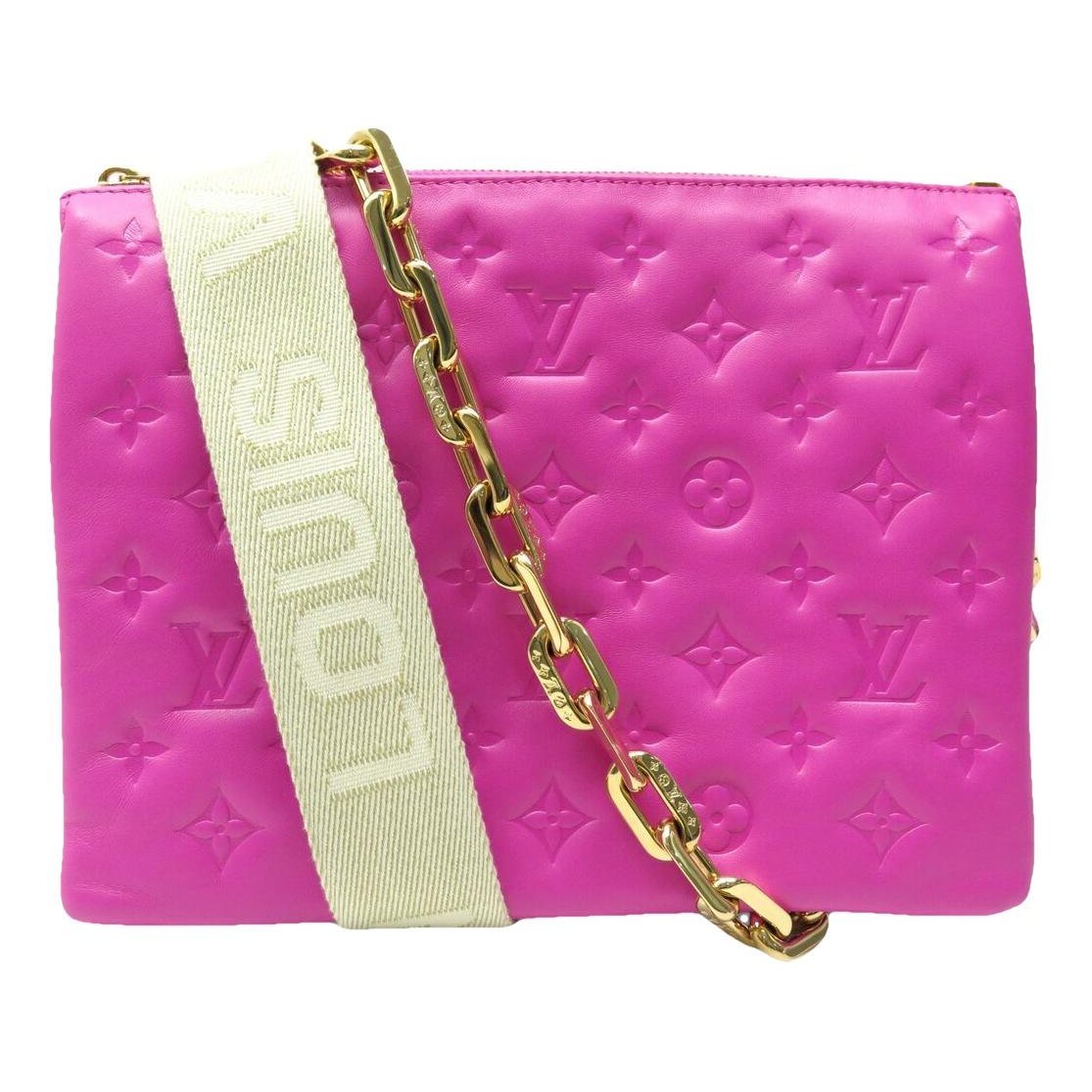 Coussin leather crossbody bag