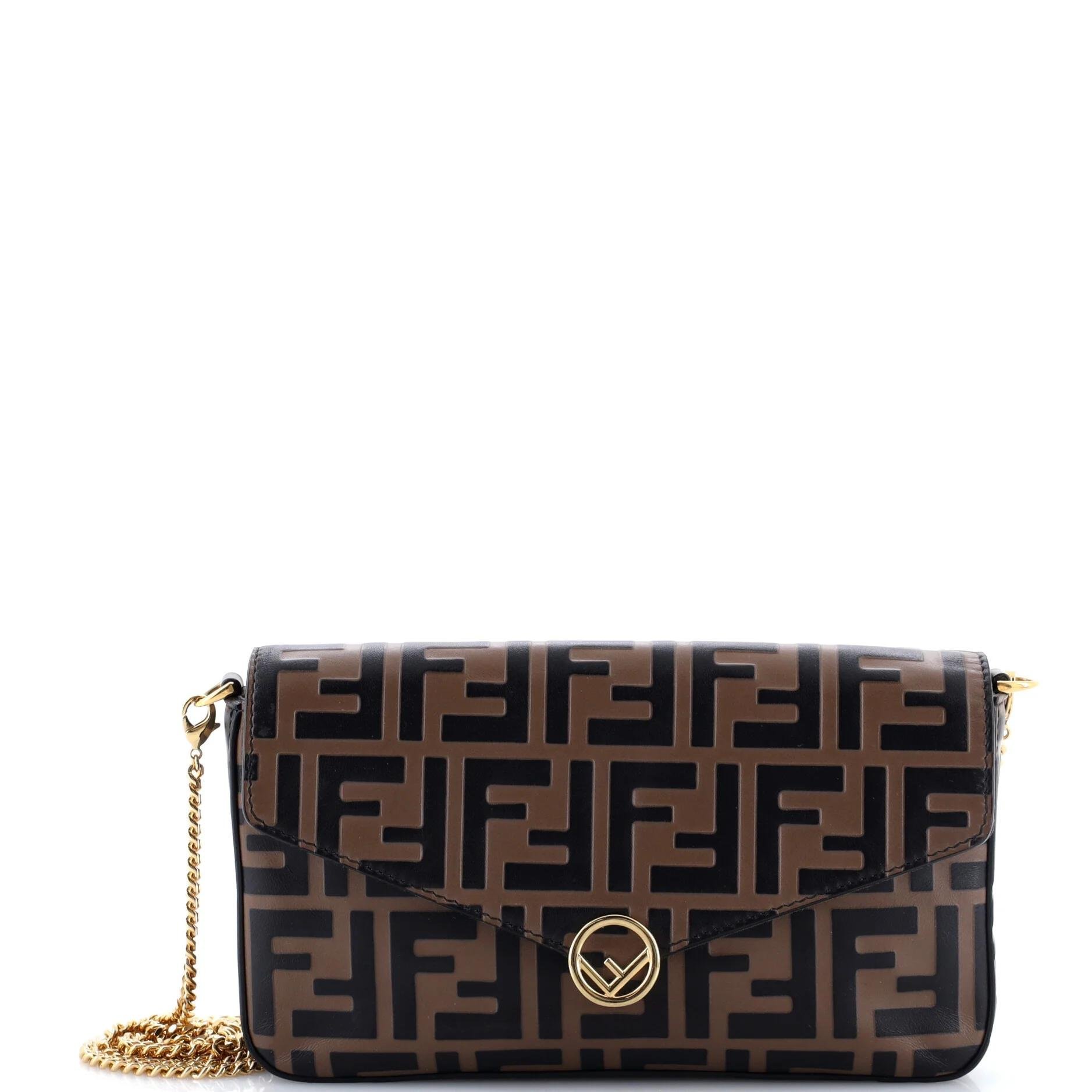 Leather clutch bag