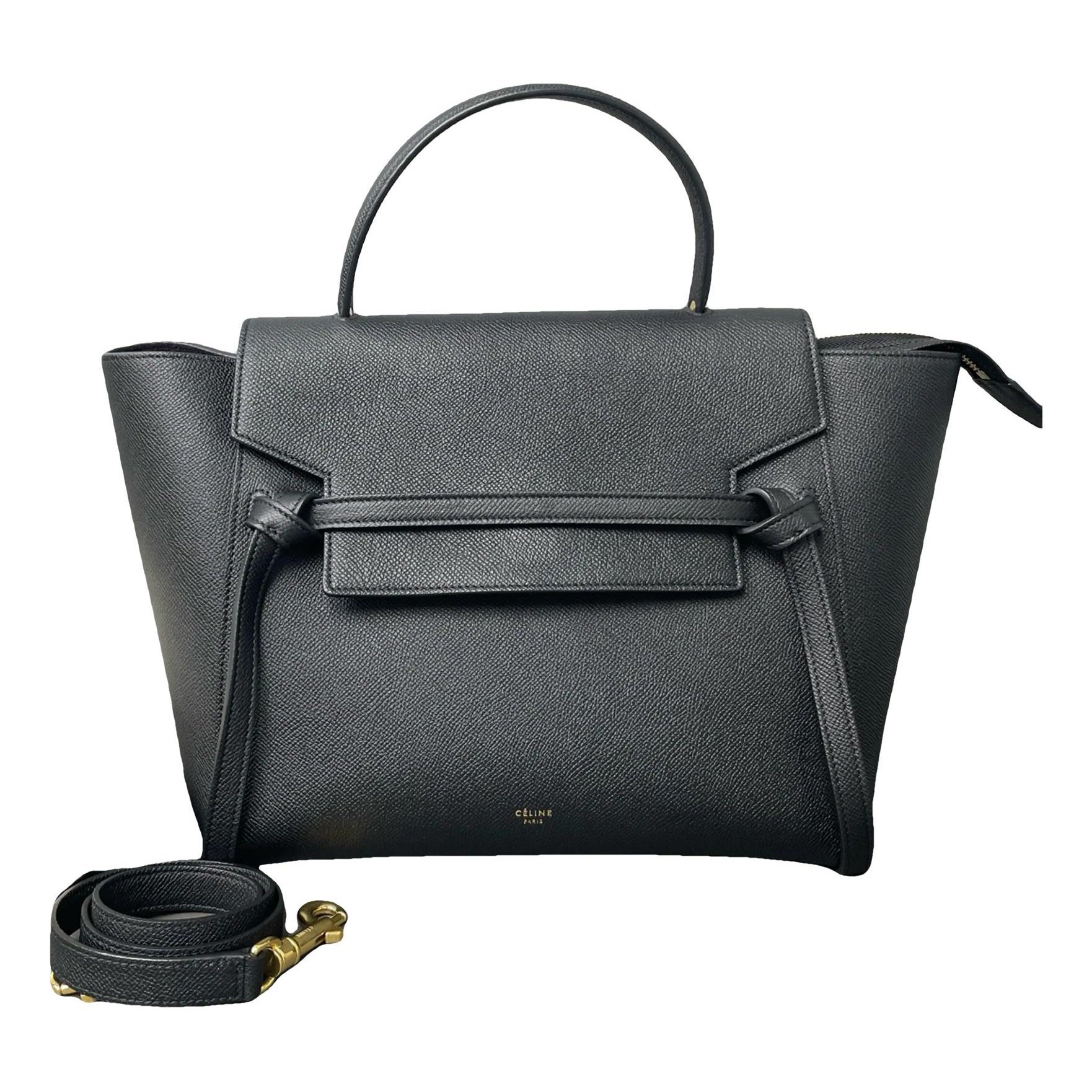 Belt leather handbag