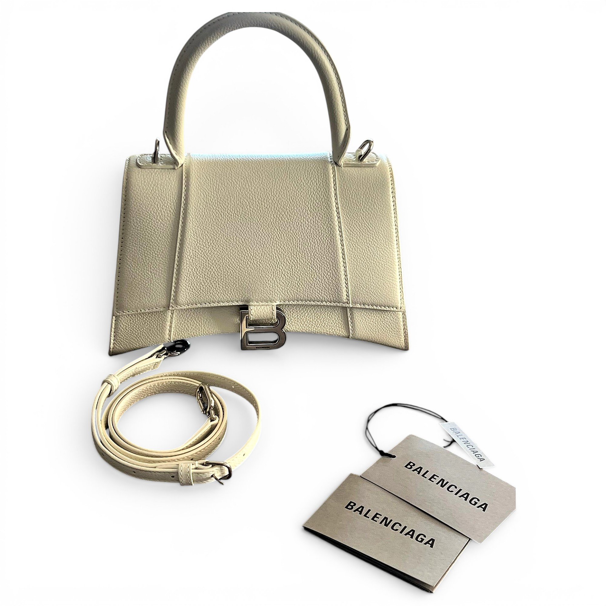 Hourglass leather mini bag