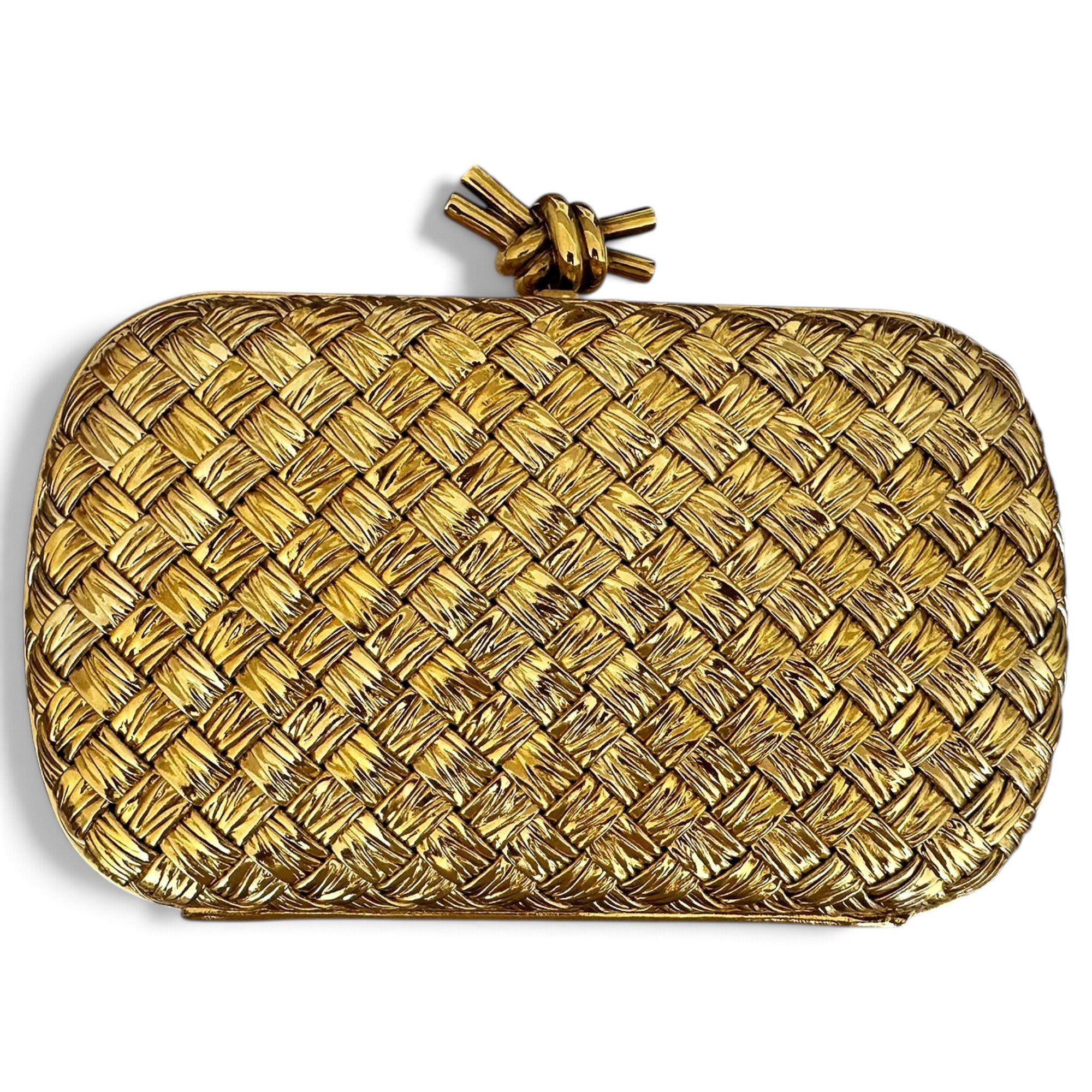 Pochette Knot leather clutch bag