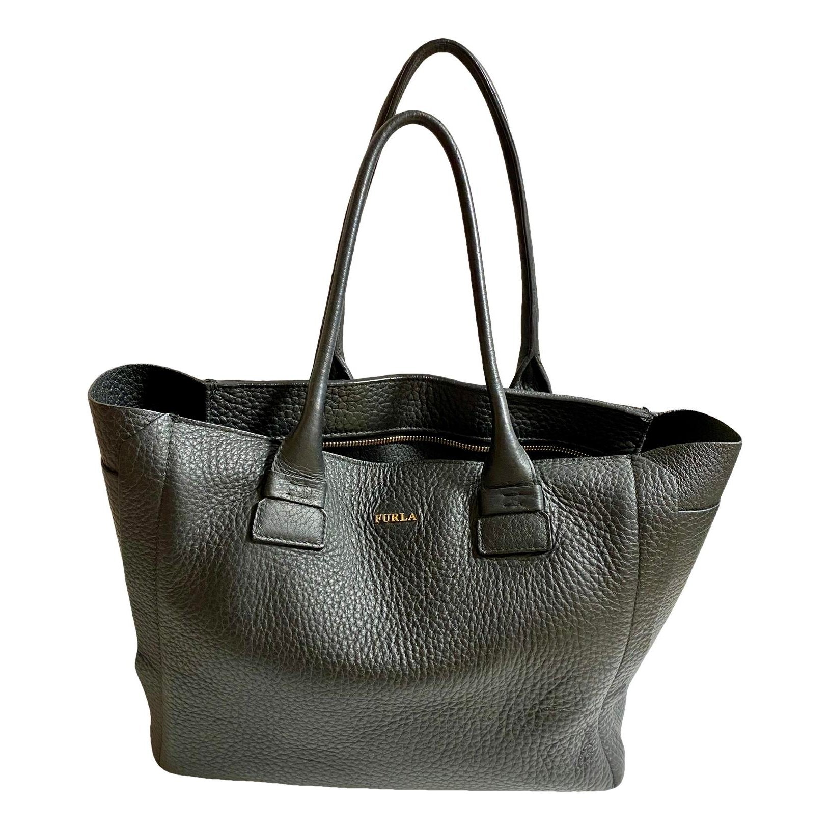 Leather tote