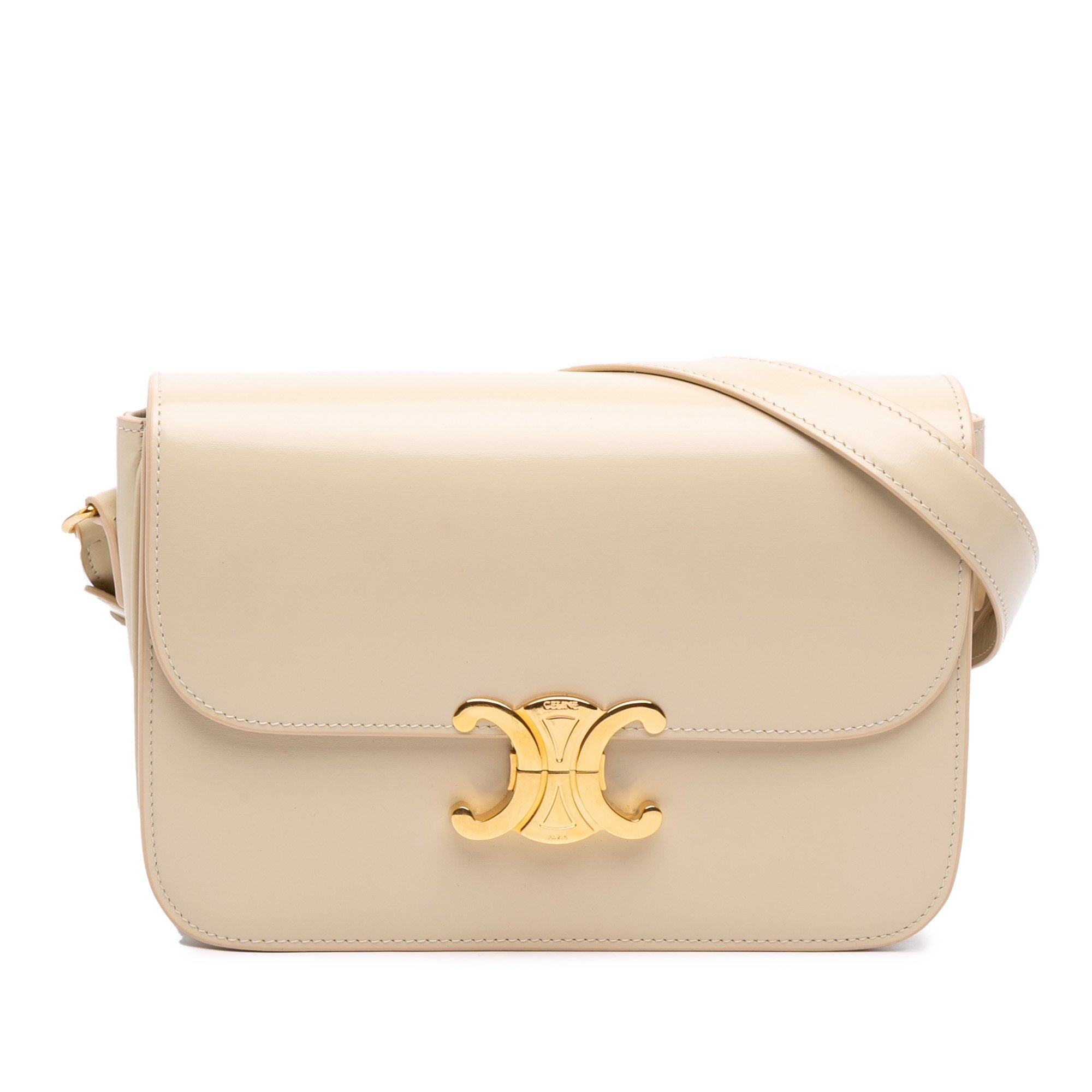 Triomphe leather handbag
