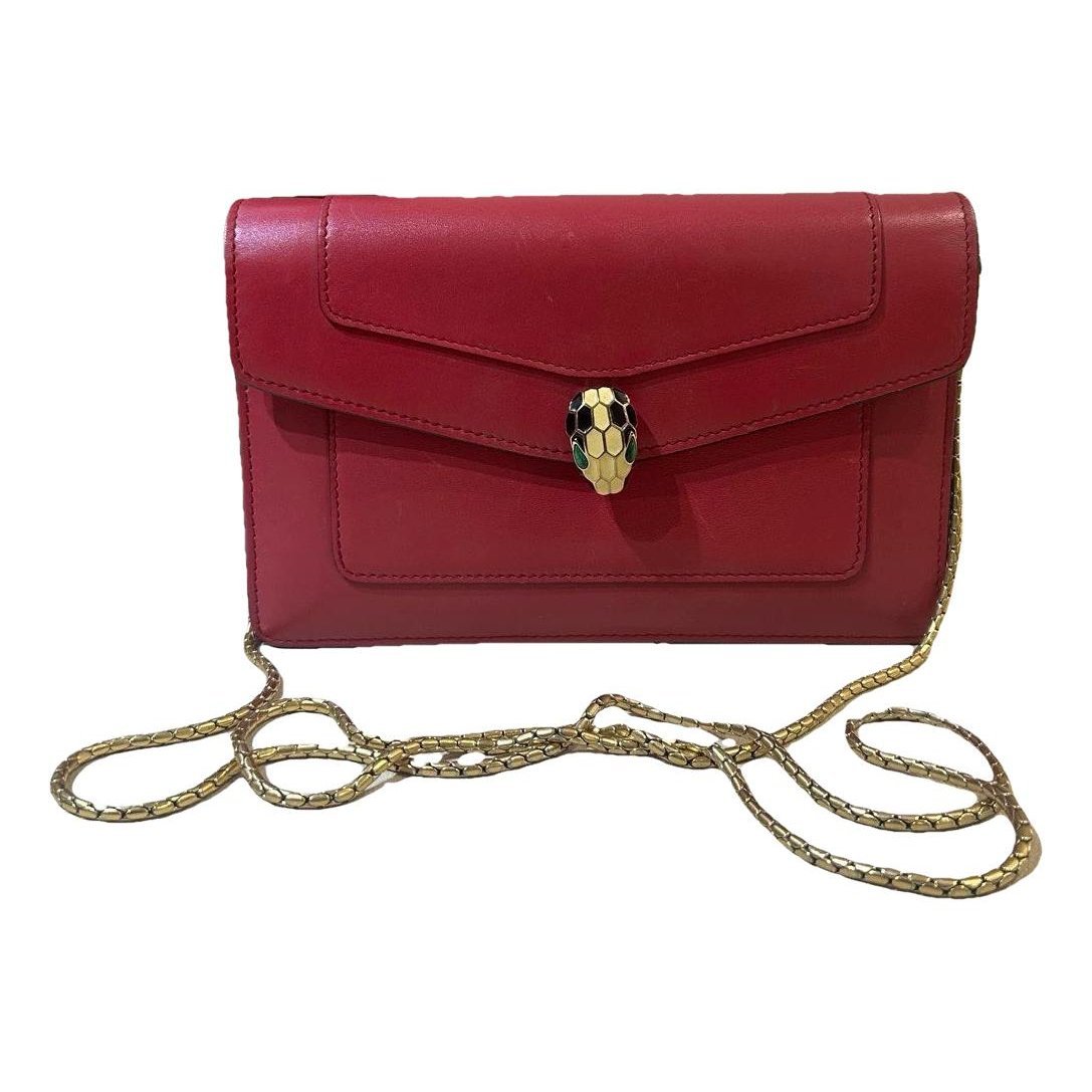 Serpenti leather handbag