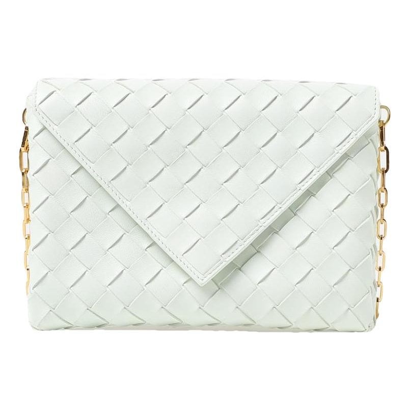 Leather clutch bag