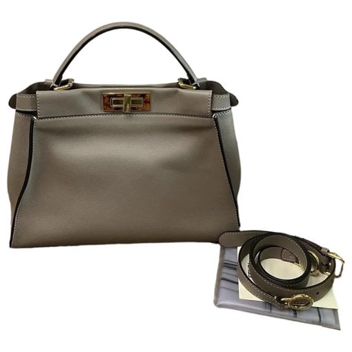 Peekaboo leather handbag