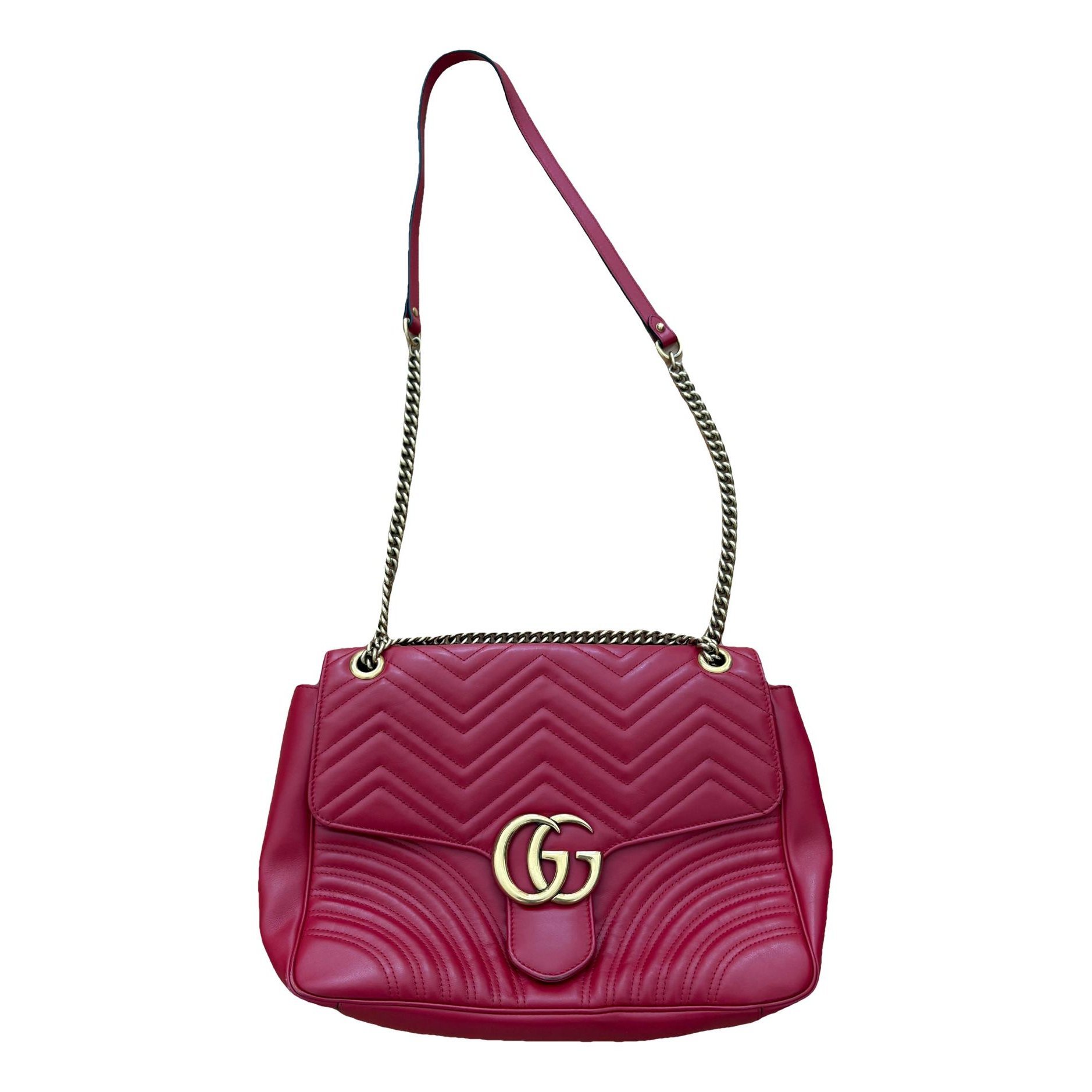 GG Marmont Flap leather crossbody bag