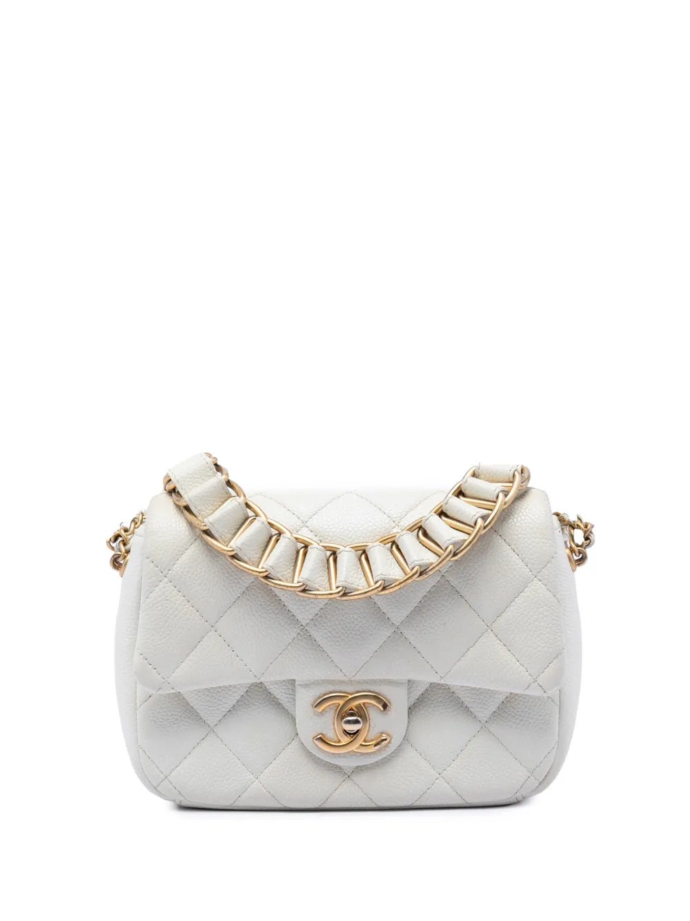 2021-2026 Mini Quilted Caviar Chain Soul Flap crossbody bag