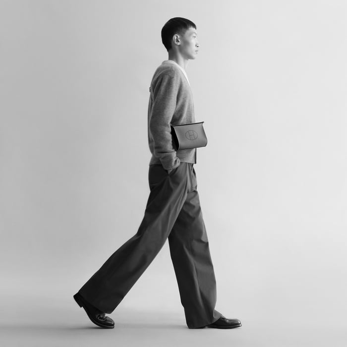 Gris Pantin Hermès Videpoches Bag