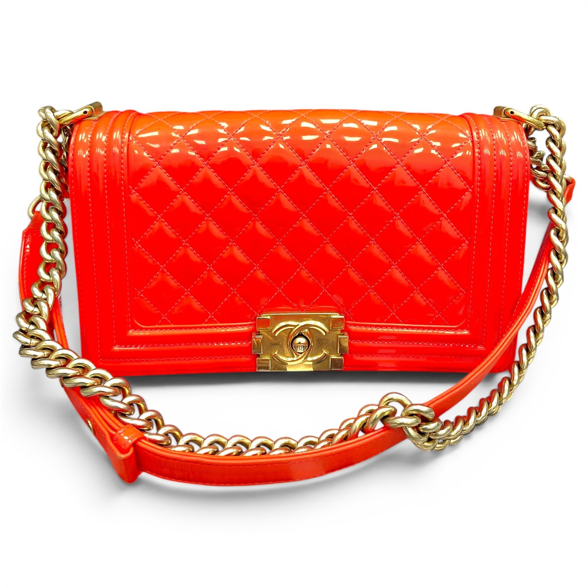 Boy patent leather handbag