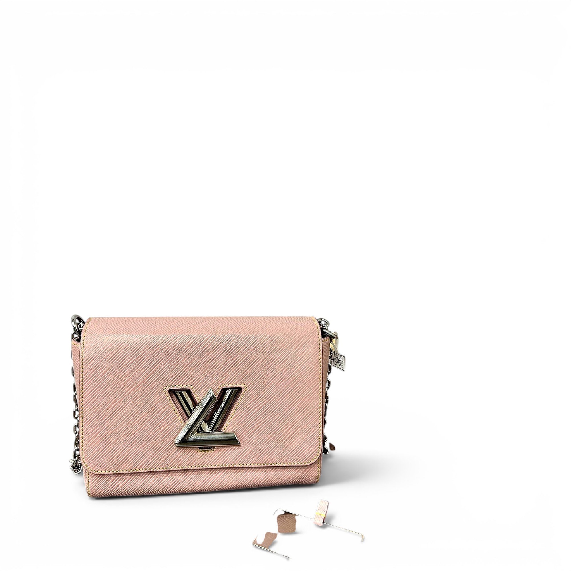 Twist leather handbag
