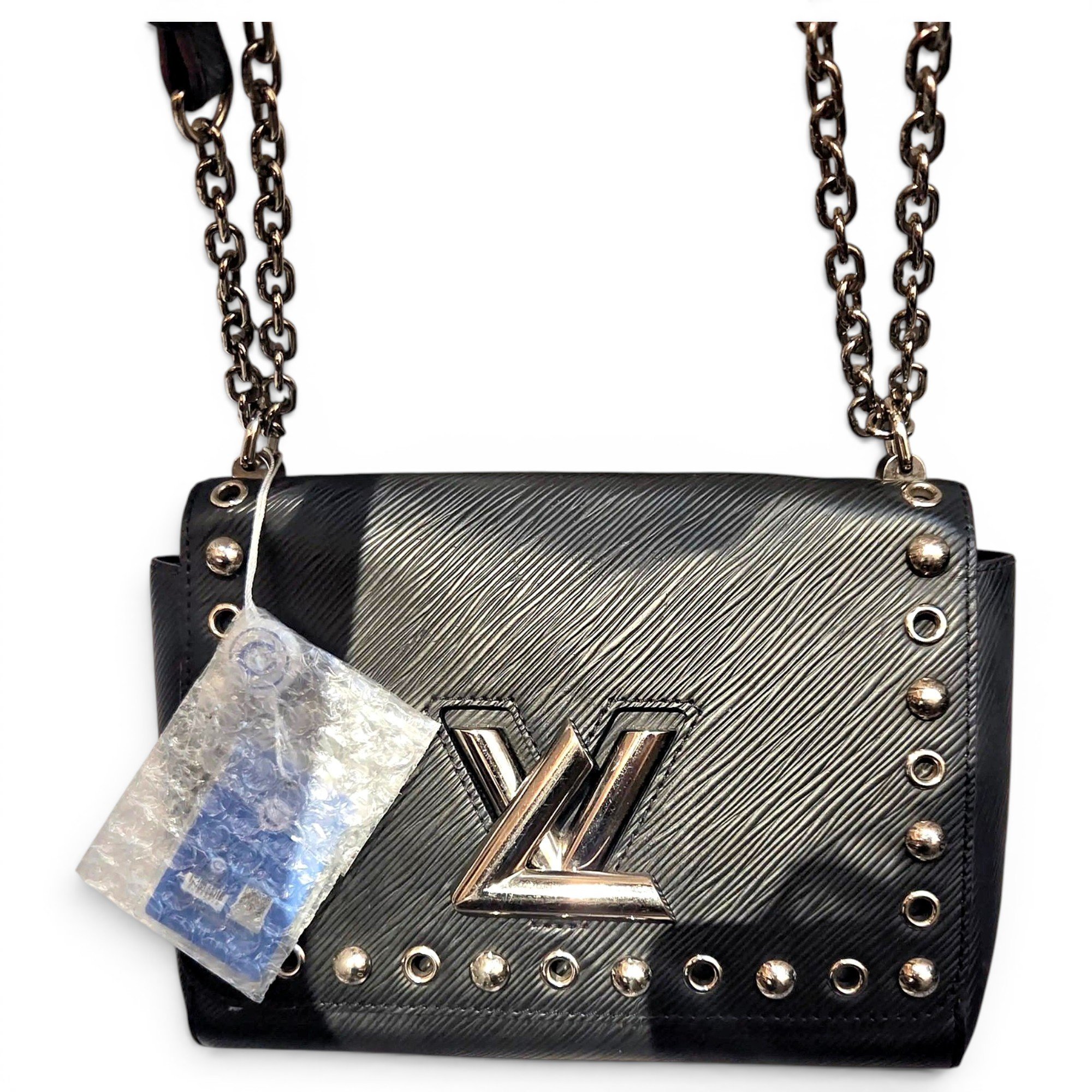 Twist leather crossbody bag
