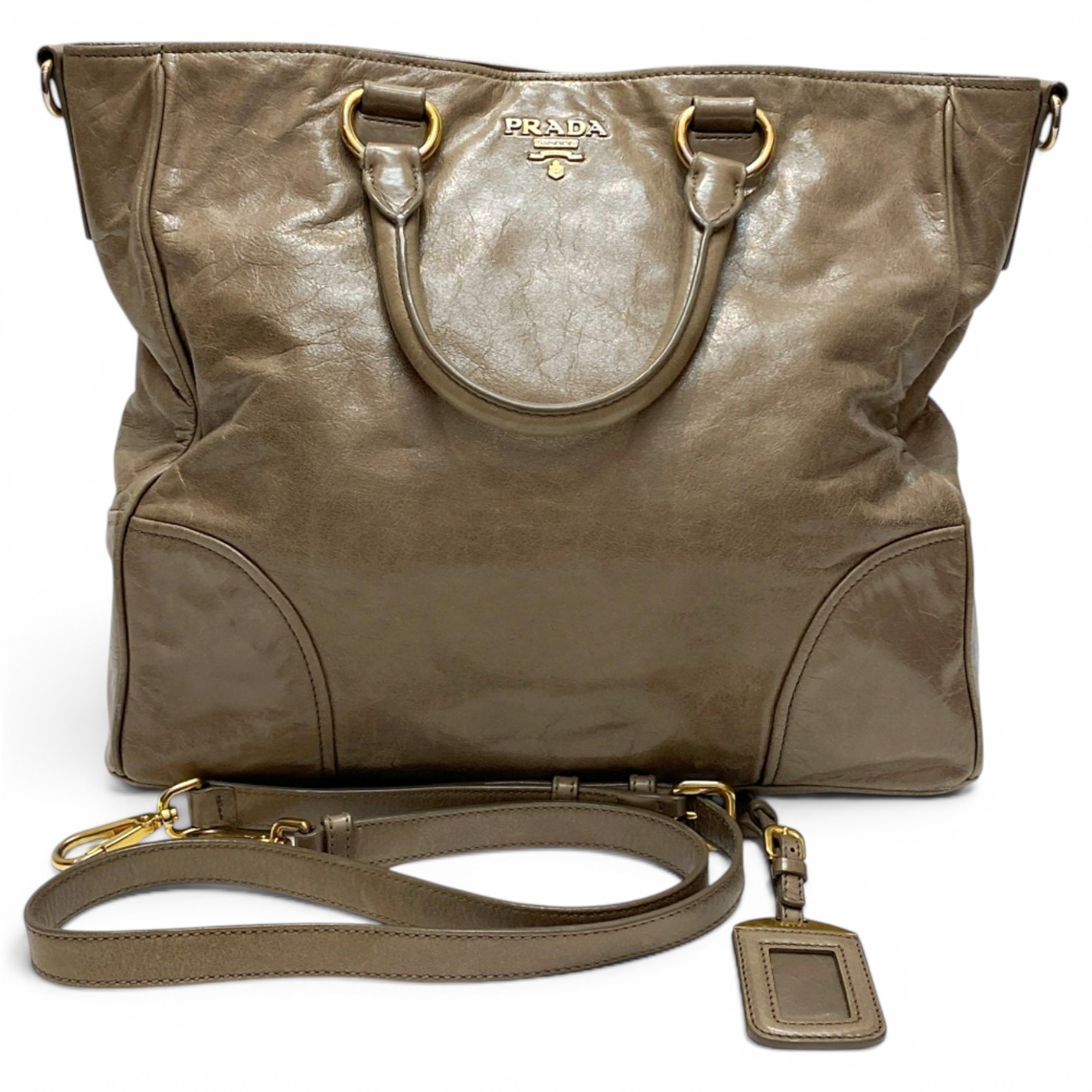 Leather tote