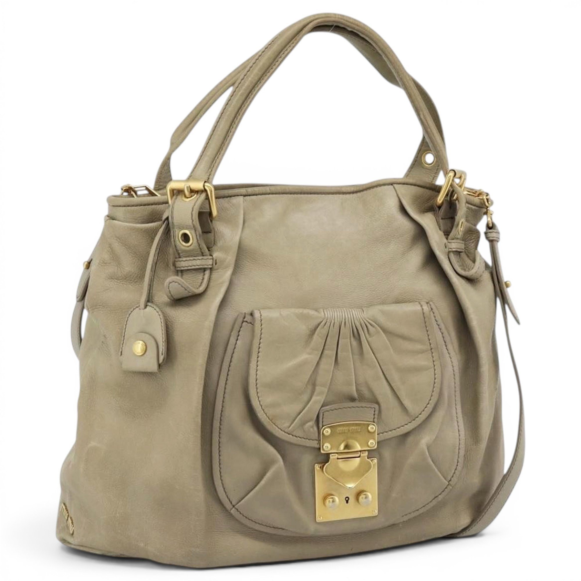 Leather tote
