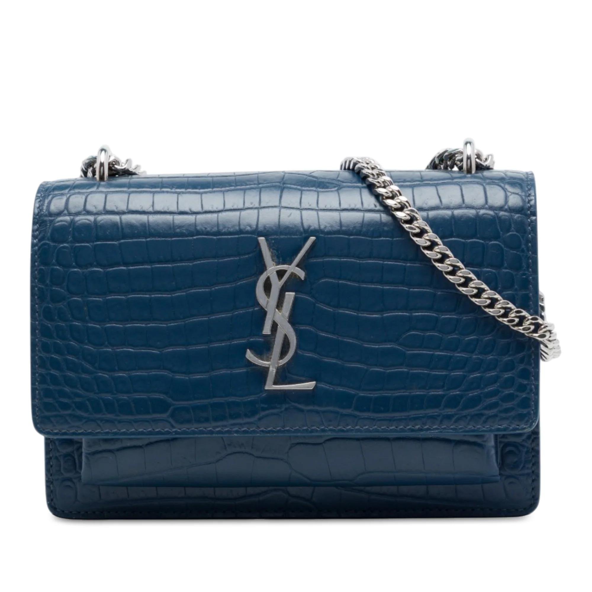 Saint Laurent Sunset pony-style calfskin handbag