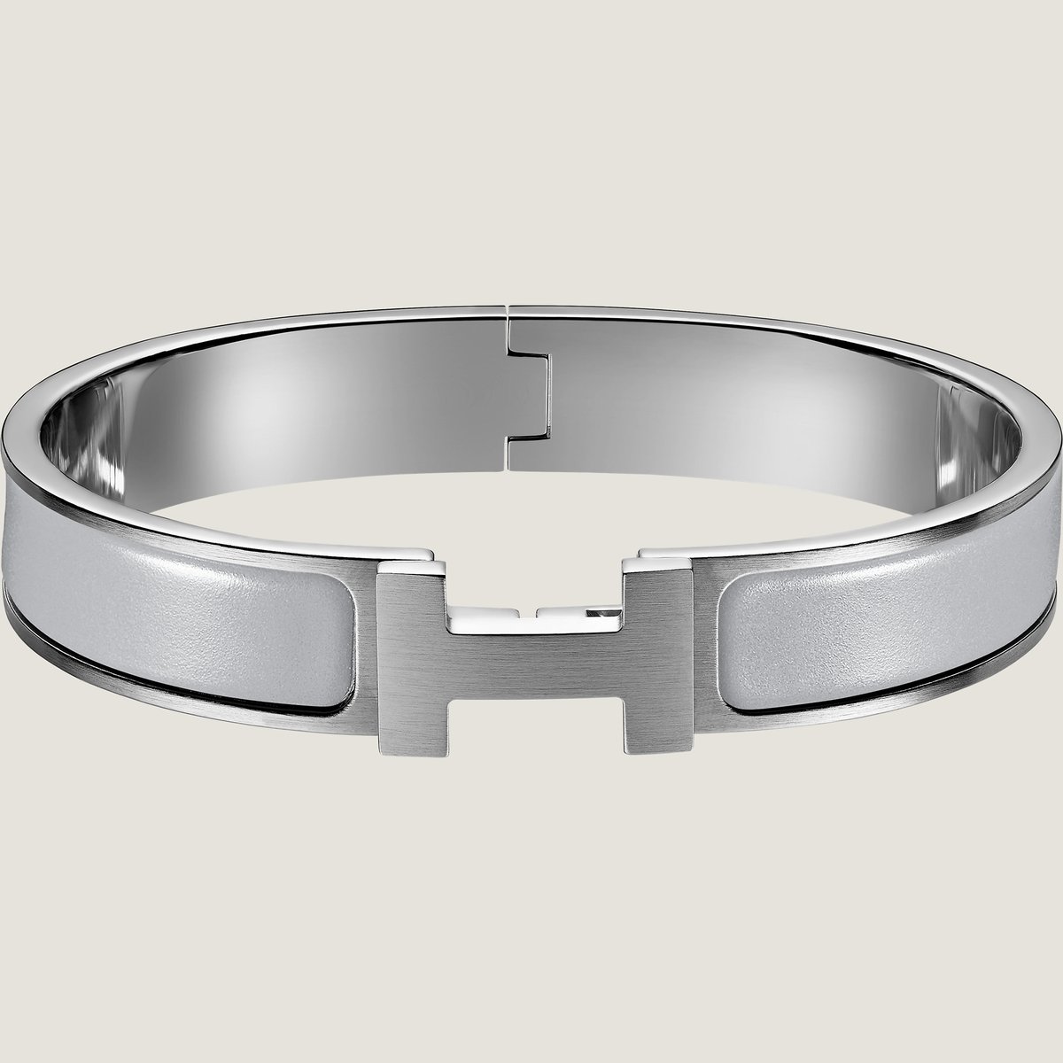 Hermès Clic HH bracelet Gris Clair Mat | BagUSeek