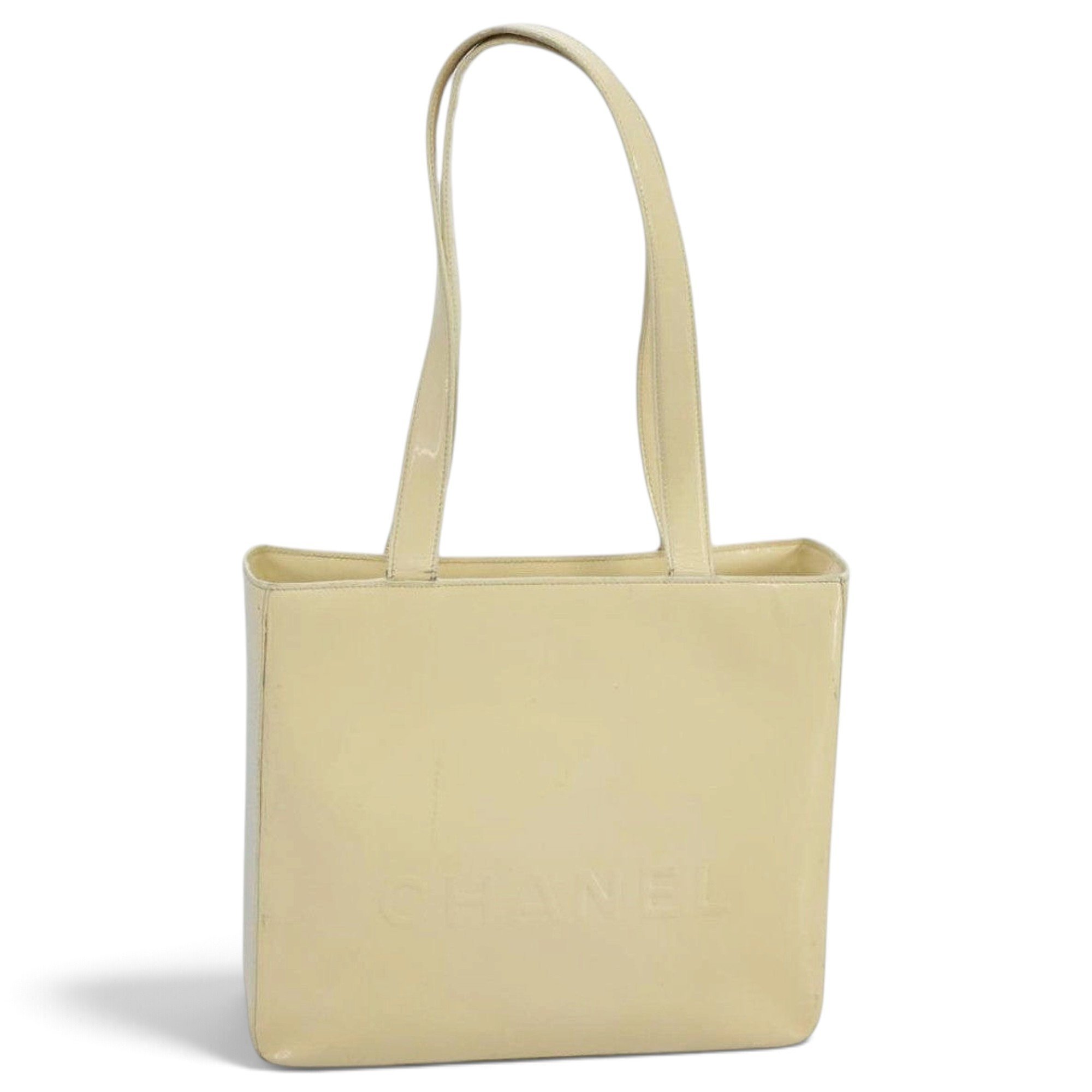 Patent leather tote